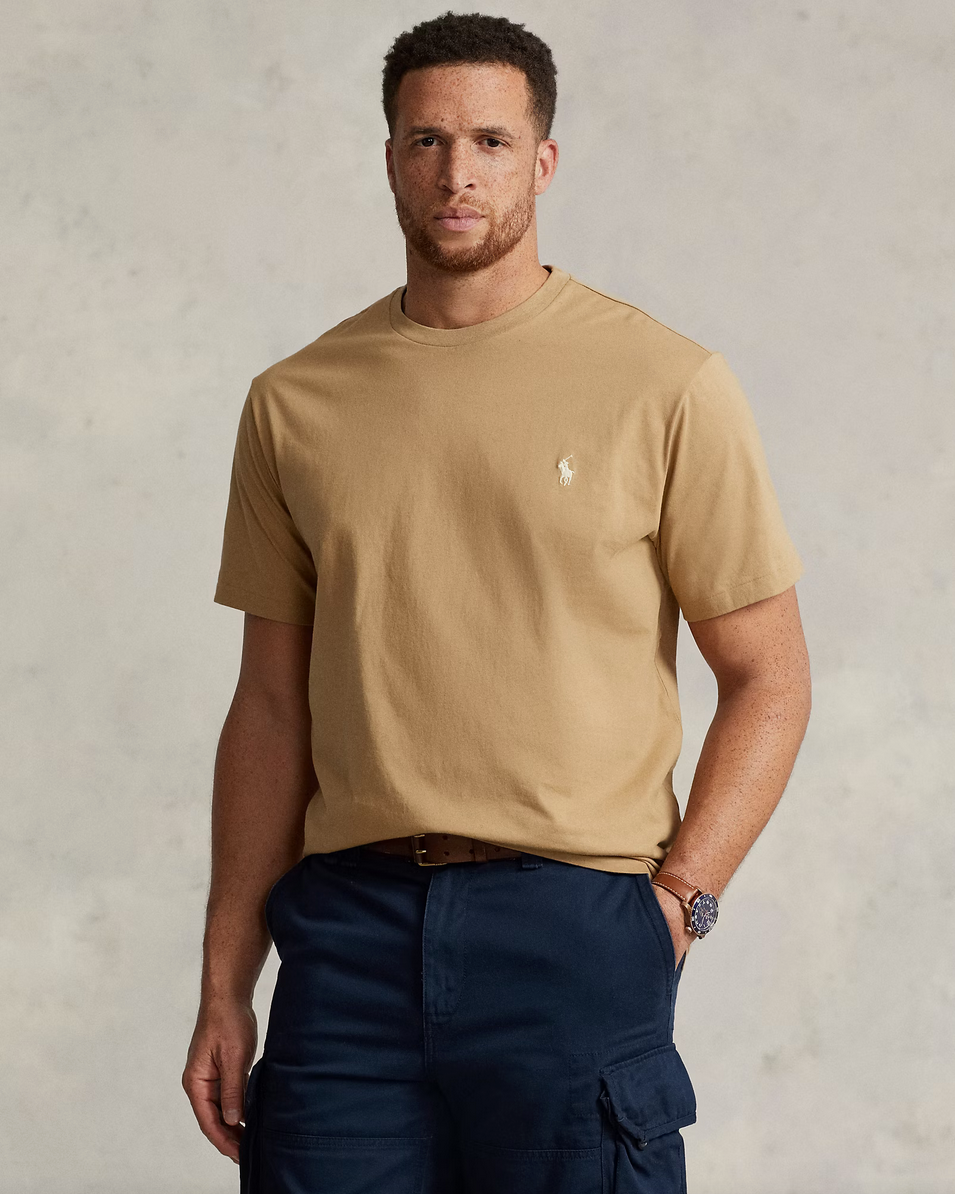 Polo Ralph Lauren Herren Custom-Slim-Fit T-Shirt Cafe Tan HELLBRAUN Bild 2