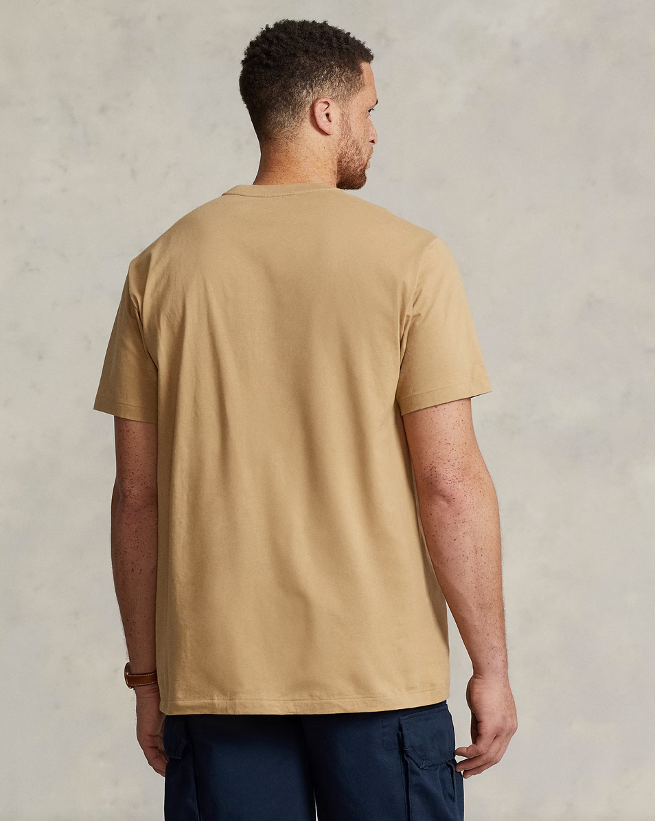 Polo Ralph Lauren Herren Custom-Slim-Fit T-Shirt Cafe Tan HELLBRAUN Bild 3