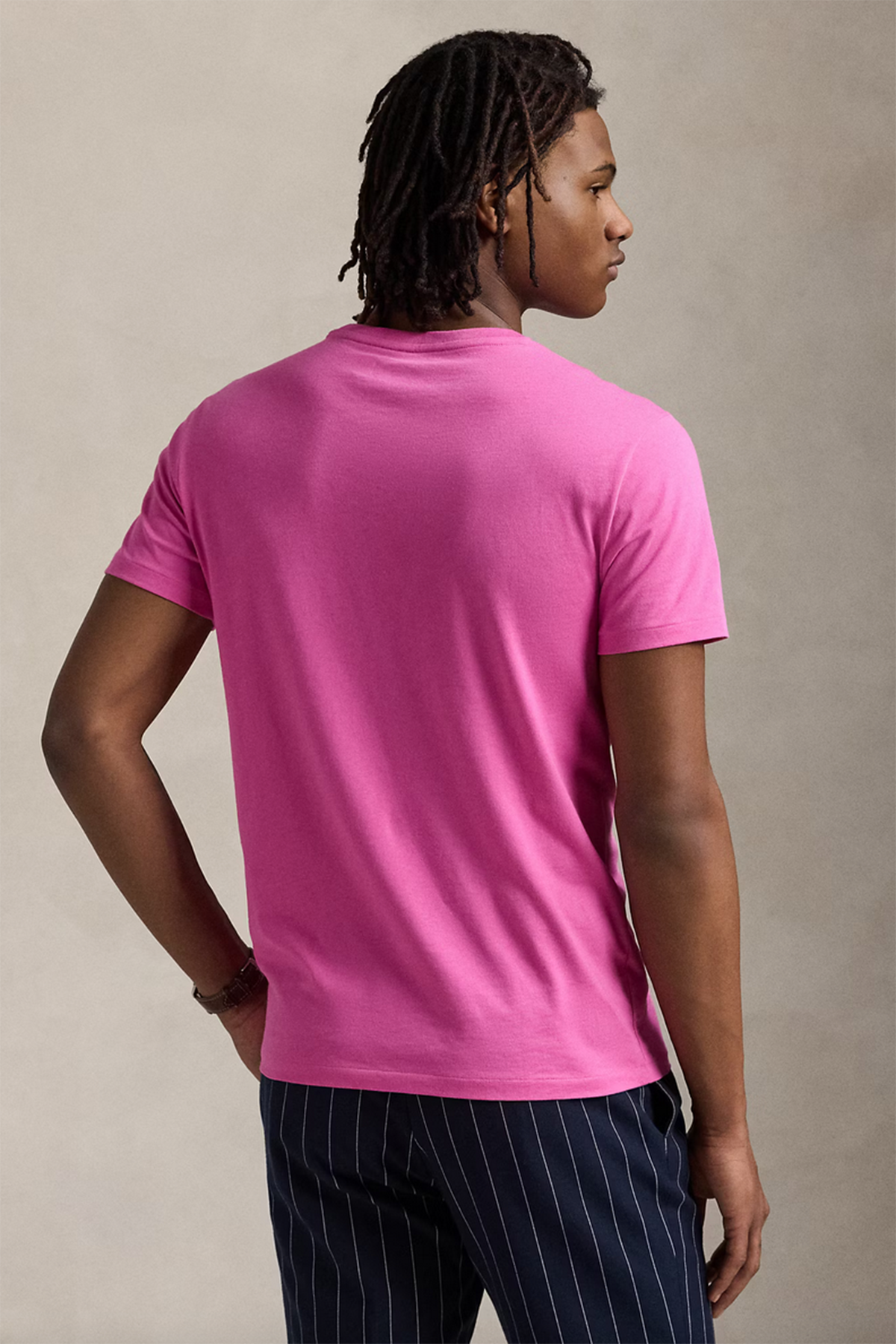 Polo Ralph Lauren Herren Custom-Slim-Fit T-Shirt Peony ROSA Bild 3