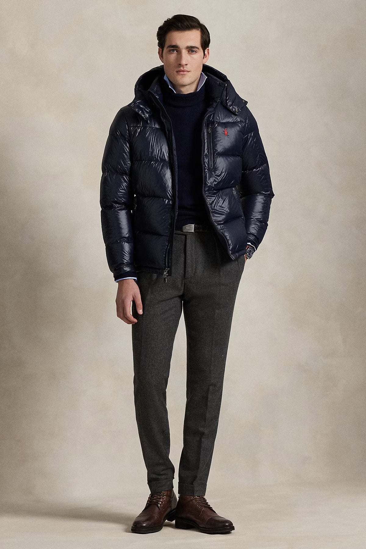 Polo Ralph Lauren Herren Daunenjacke Gorham Navy COLLECTION NAVY GLOSSY Bild 2