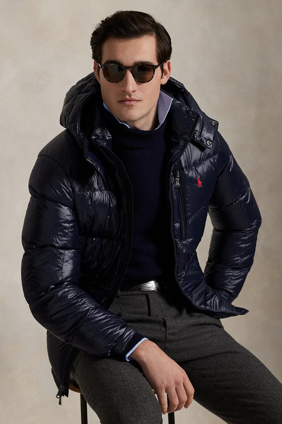 Polo Ralph Lauren Herren Daunenjacke Gorham Navy COLLECTION NAVY GLOSSY Bild 3