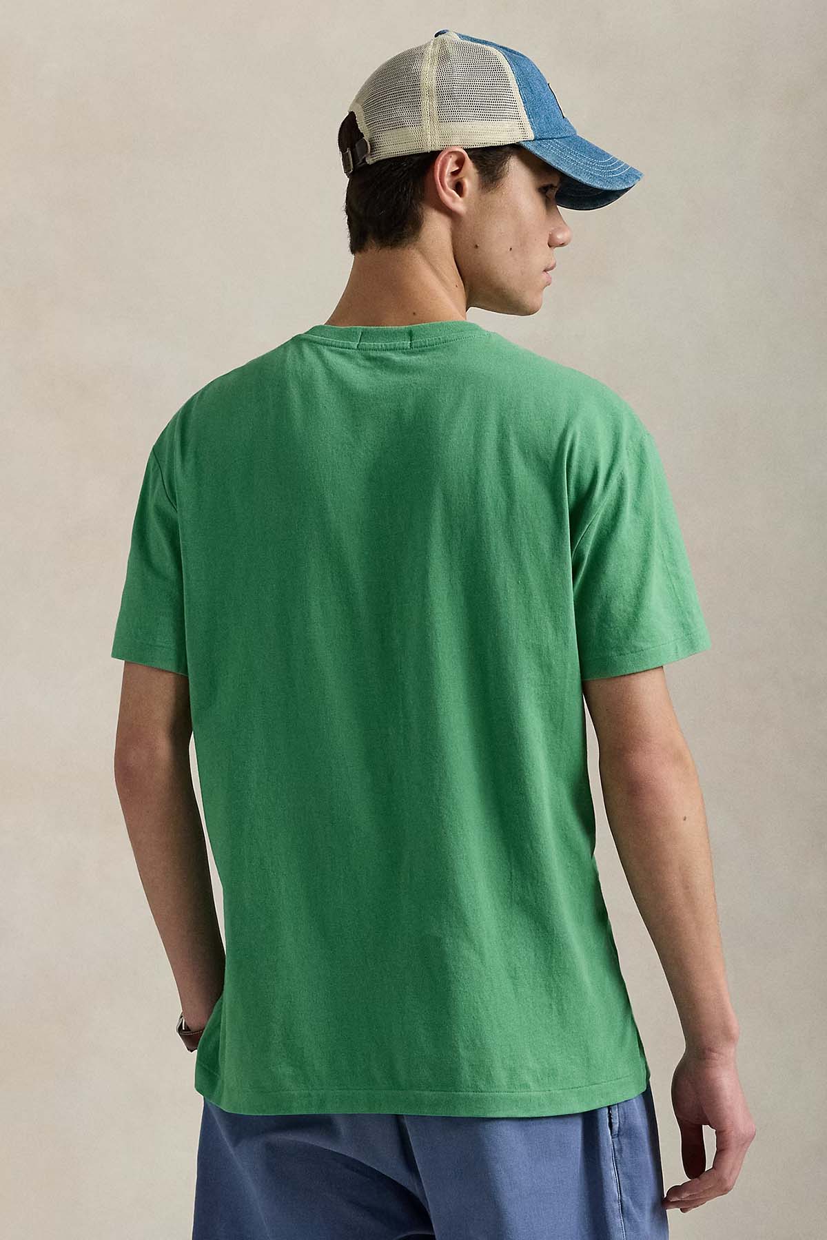 Polo Ralph Lauren Herren Jersey-T-Shirt mit Polo Bear Raft Green GRÜN Bild 3