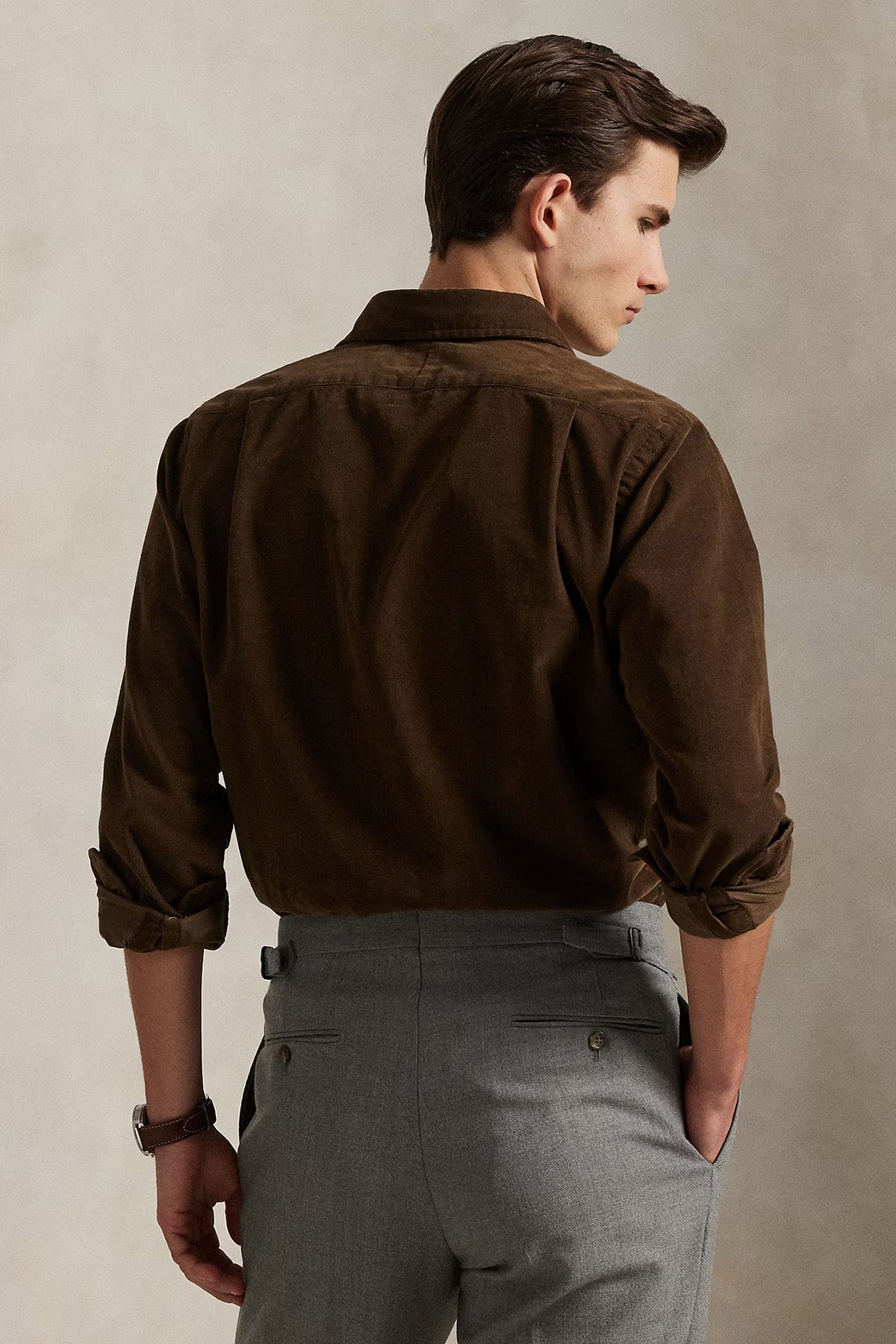 Polo Ralph Lauren Herren Kordsamthemd Chocolate Mousse CHOCOLATE MOUSSE Bild 3