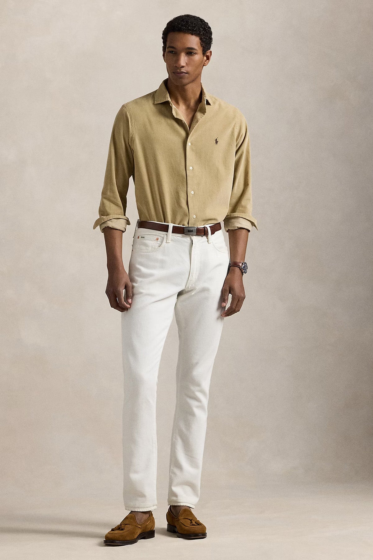 Polo Ralph Lauren Herren Kordsamthemd Coastal Beige COASTAL BEIGE Bild 2