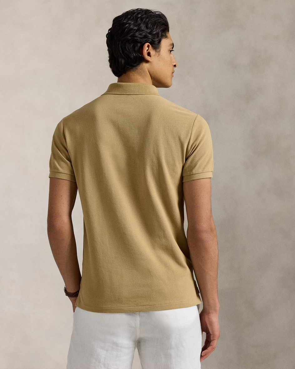 Polo Ralph Lauren Herren Piqué-Poloshirt Cafe Tan HELLBRAUN Bild 3