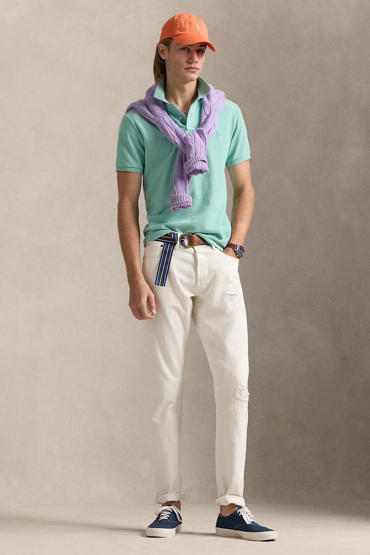 Polo Ralph Lauren Herren Piqué-Poloshirt Celadon HELLGRÜN Bild 2