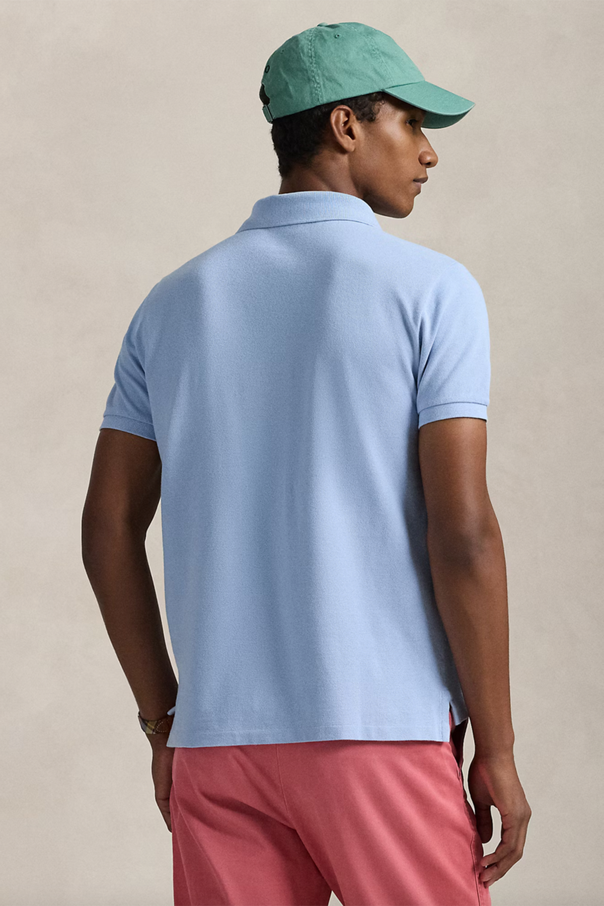 Polo Ralph Lauren Herren Piqué-Poloshirt Chambray Blue MITTELBLAU Bild 3