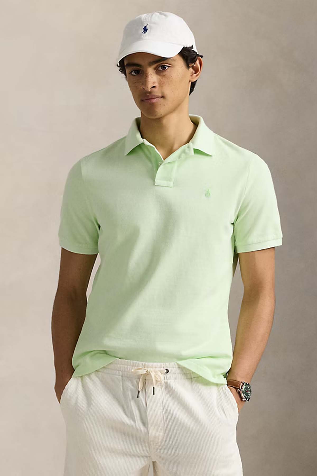 Polo Ralph Lauren Herren Piqué-Poloshirt Leaf HELLGRÜN Bild 3