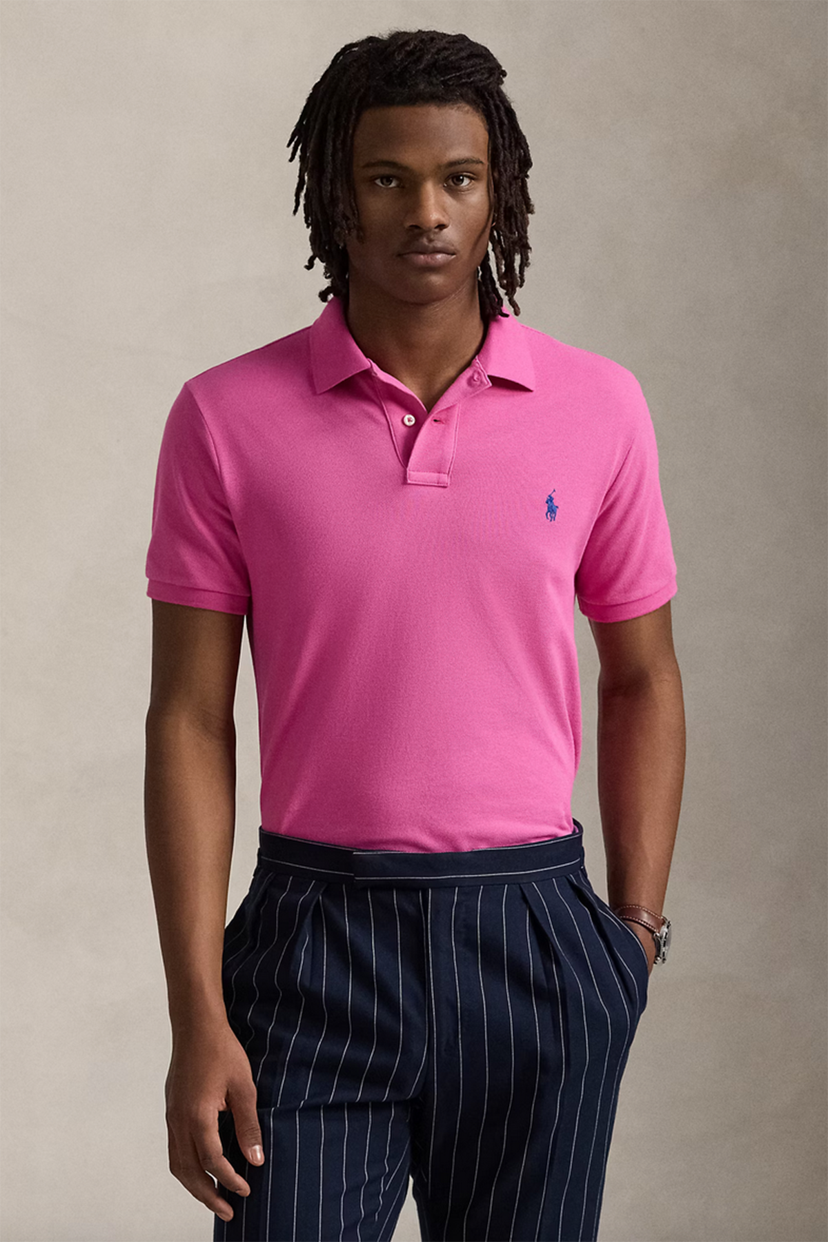 Polo Ralph Lauren Herren Piqué-Poloshirt Peony ROSA Bild 2