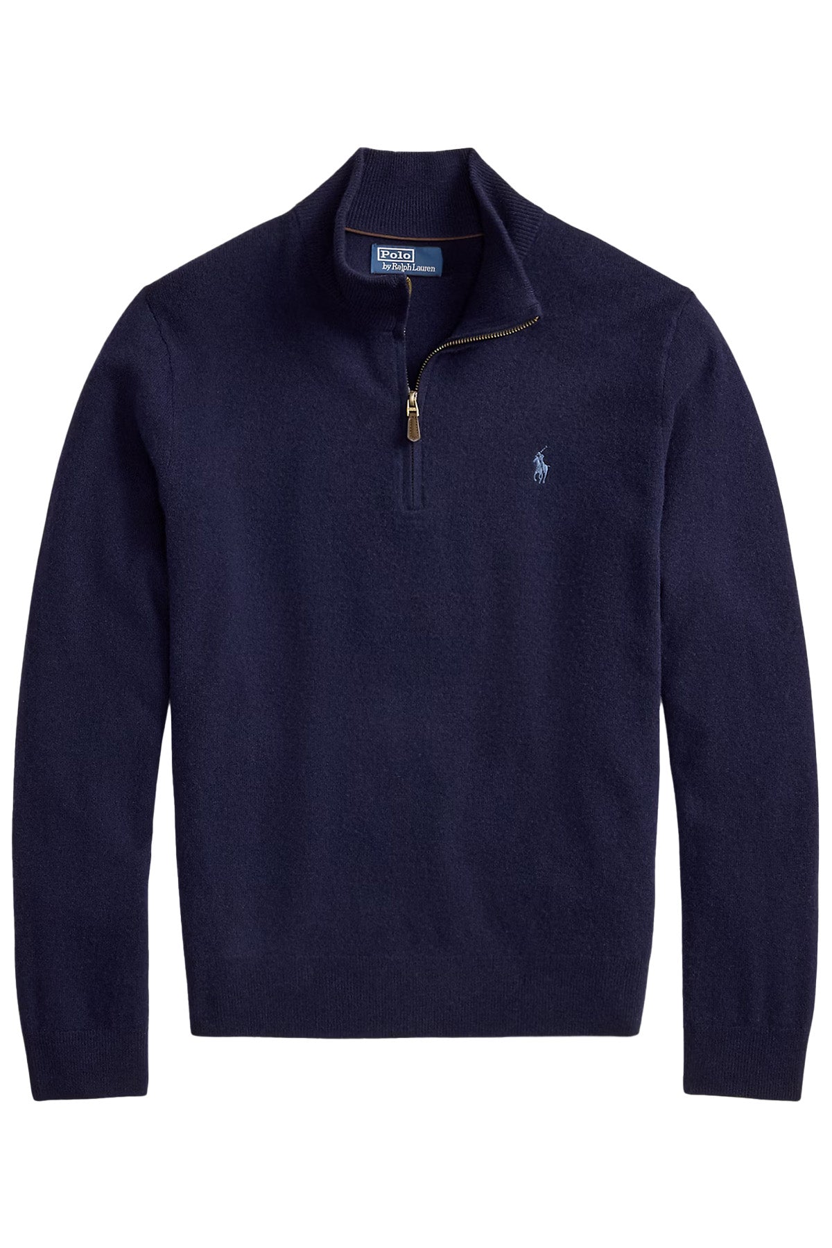 Polo Ralph Lauren Herren Quarter-Zip-Strickpullover Hunter Navy MARINE-BLAU Bild 1
