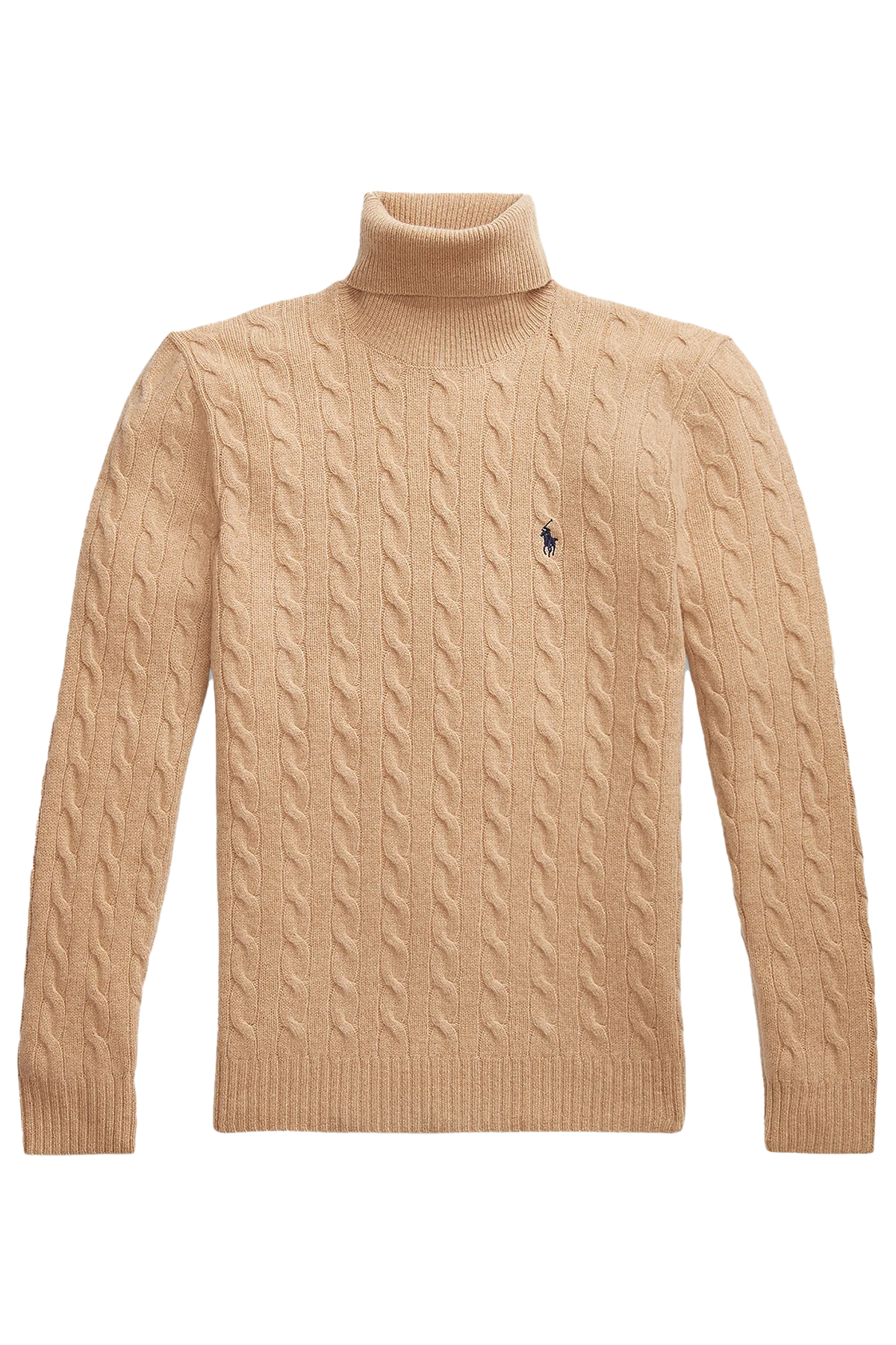 Polo Ralph Lauren Herren Rollkragenpullover mit Zopfmuster Camel Melange CAMEL MELANGE Bild 1