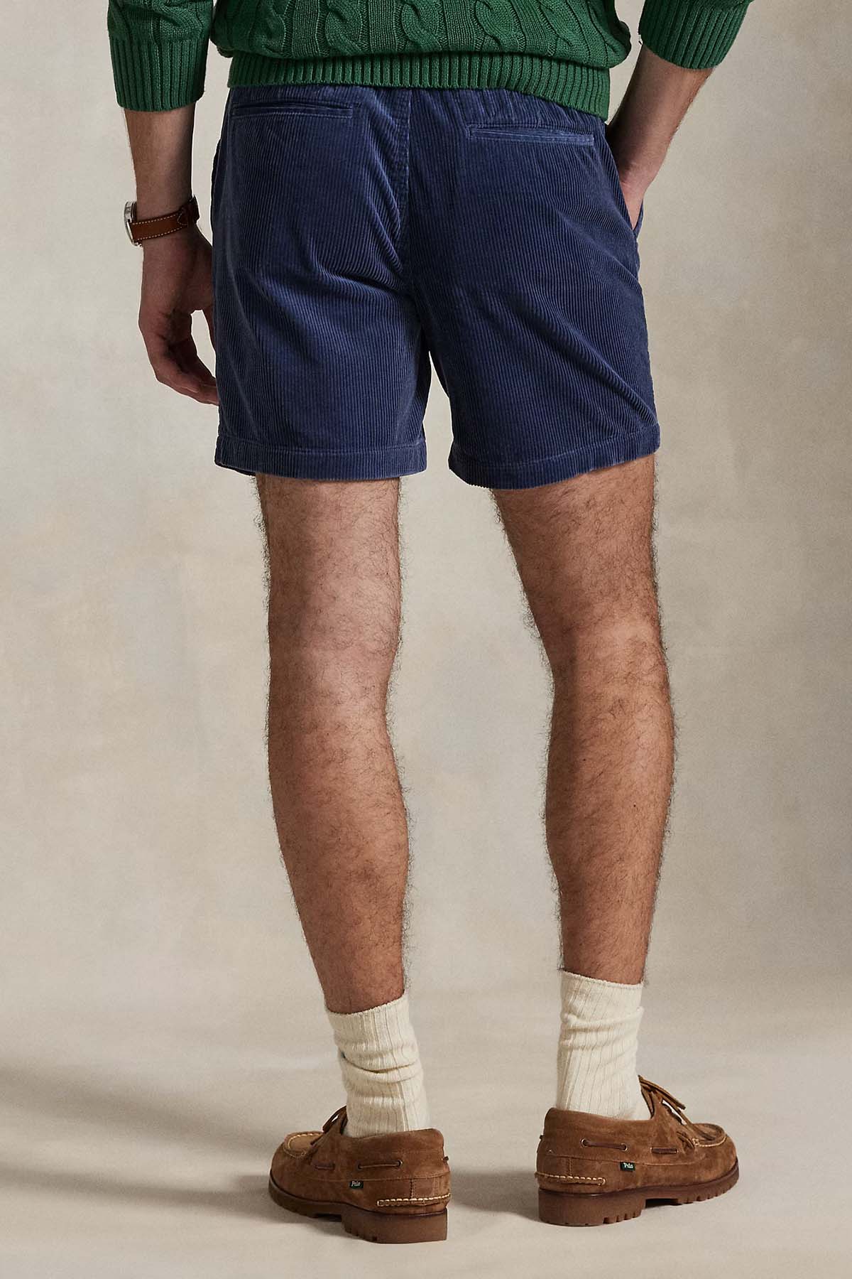 Polo Ralph Lauren Herren Shorts aus Kordsamt Boston Navy MARINE-BLAU Bild 3