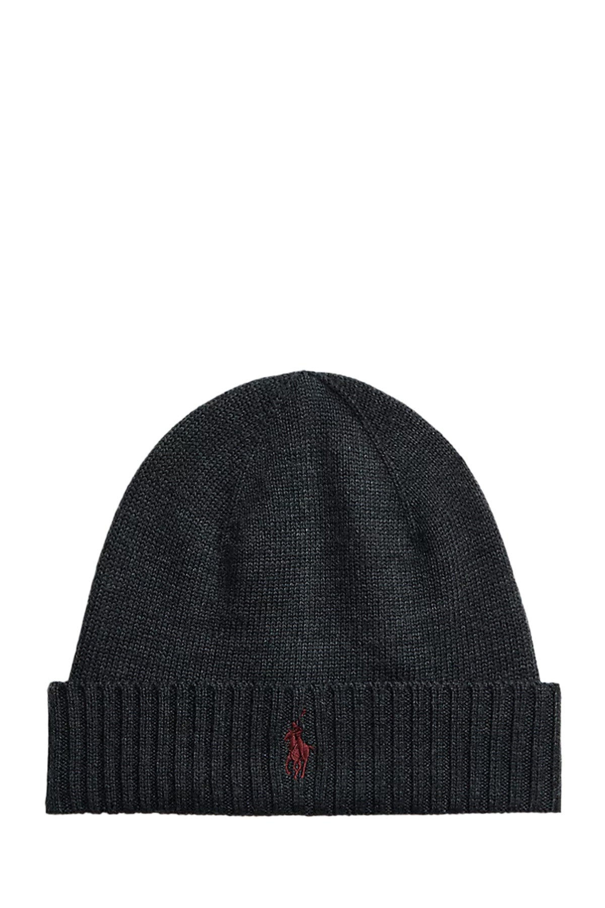 Polo Ralph Lauren Herren Strickmütze Weather Dark Granite ANTHRAZIT GRAU Bild 1