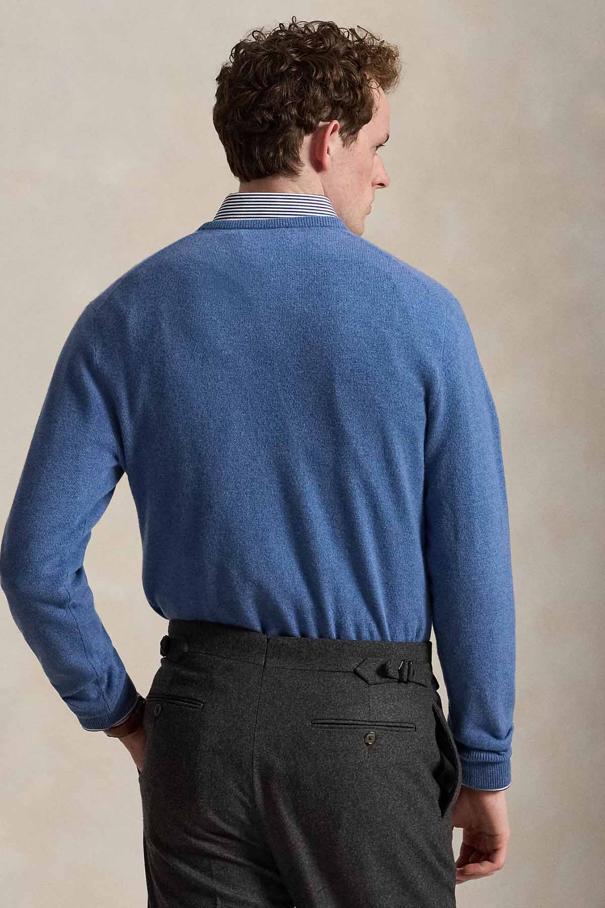 Polo Ralph Lauren Herren Strickpullover Blue Borage Heather BLAU Bild 3