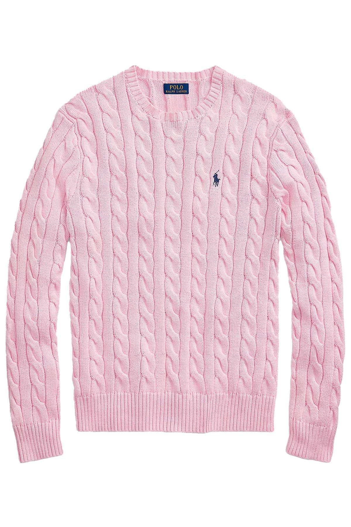 Polo Ralph Lauren Herren Strickpullover mit Zopfmuster Carmel Pink PINK Bild 1