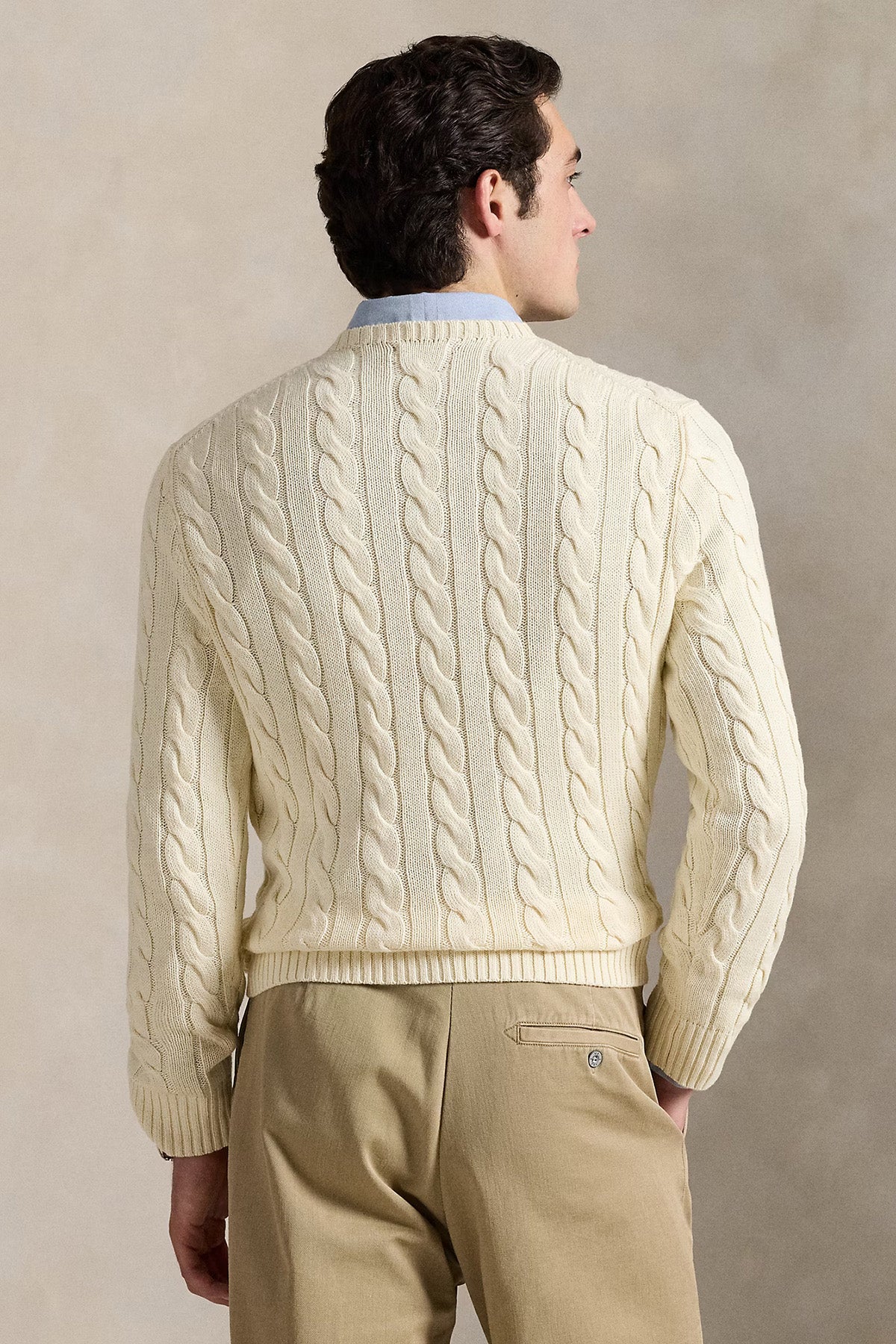 Polo Ralph Lauren Herren Strickpullover mit Zopfmuster Andover Cream ANDOVER CREAM Bild 3