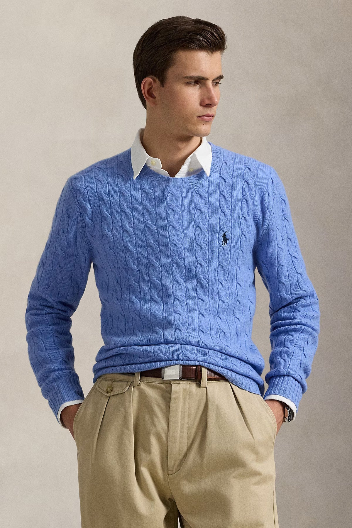 Polo Ralph Lauren Herren Strickpullover mit Zopfmuster New Litchfield Blue NEW LITCHFIELD BLUE Bild 2