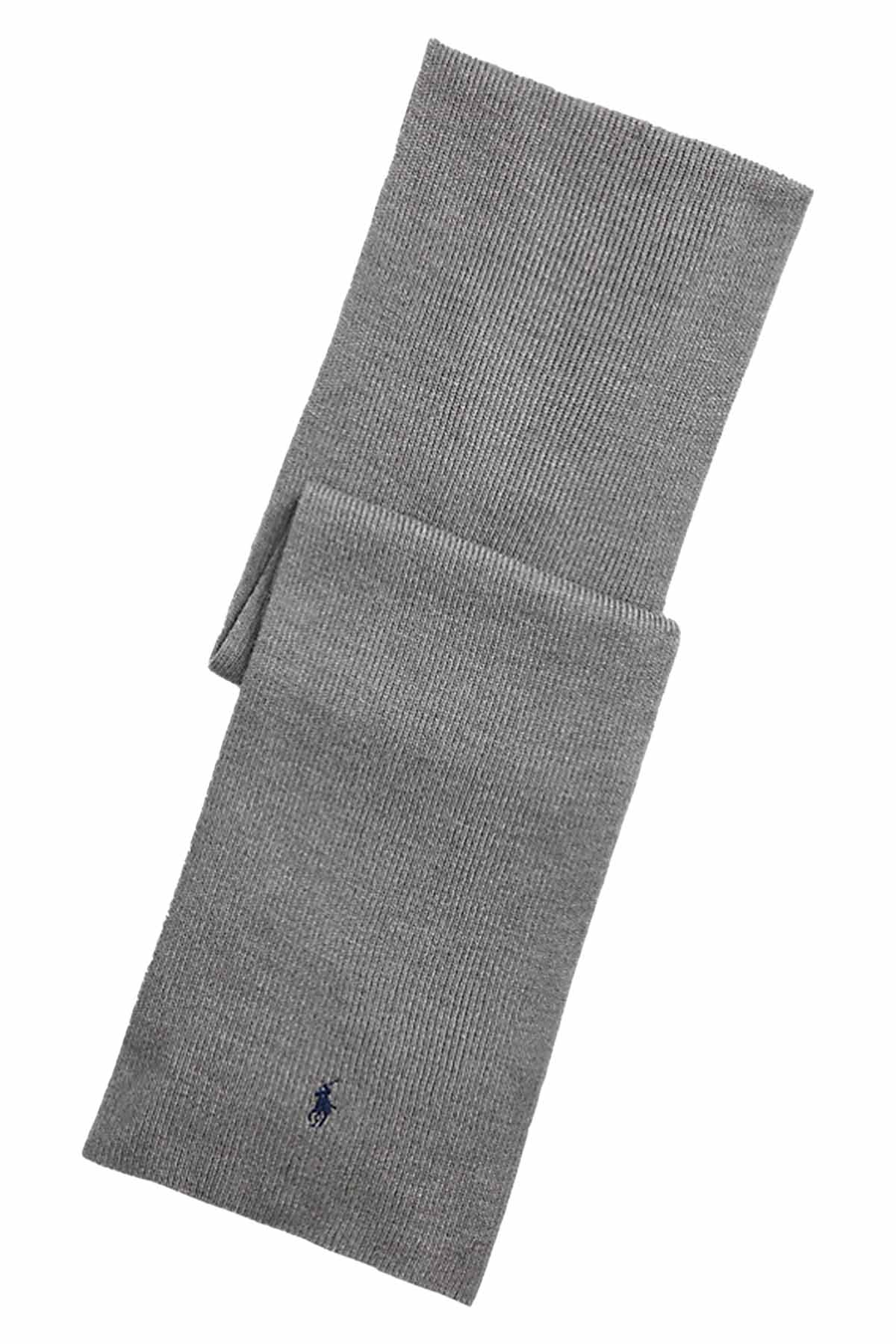 Polo Ralph Lauren Herren Strickschal Fawn Grey Heather GRAU Bild 1