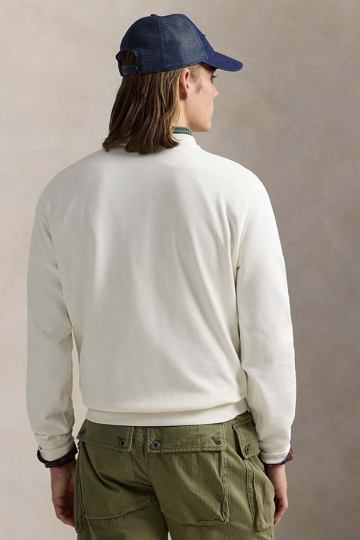 Polo Ralph Lauren Herren Sweatshirt Nevis Beach Shop Bear WEISS Bild 3