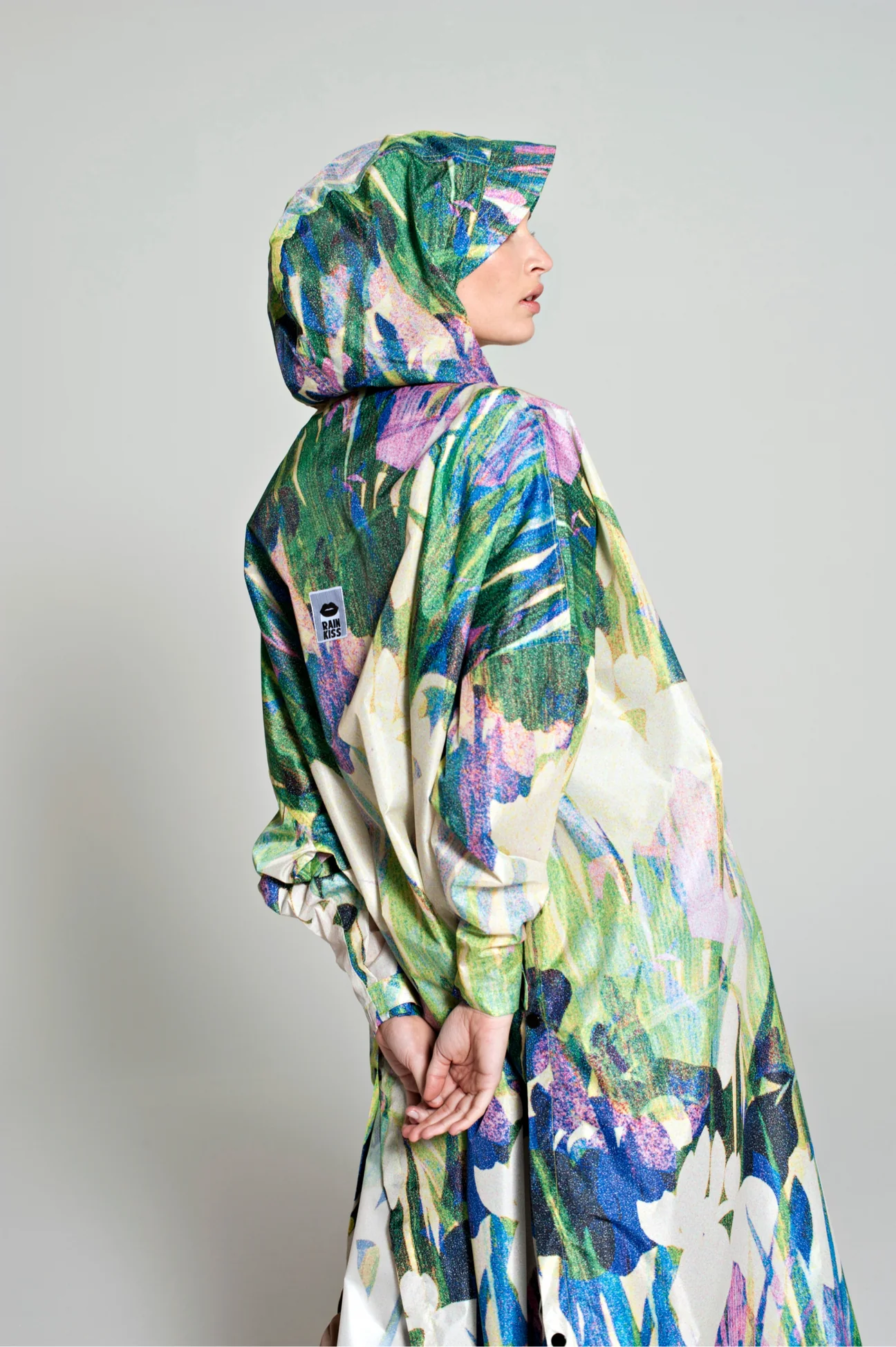 Rainkiss Unisex Regenponcho Lily Grün GRÜN Bild 2