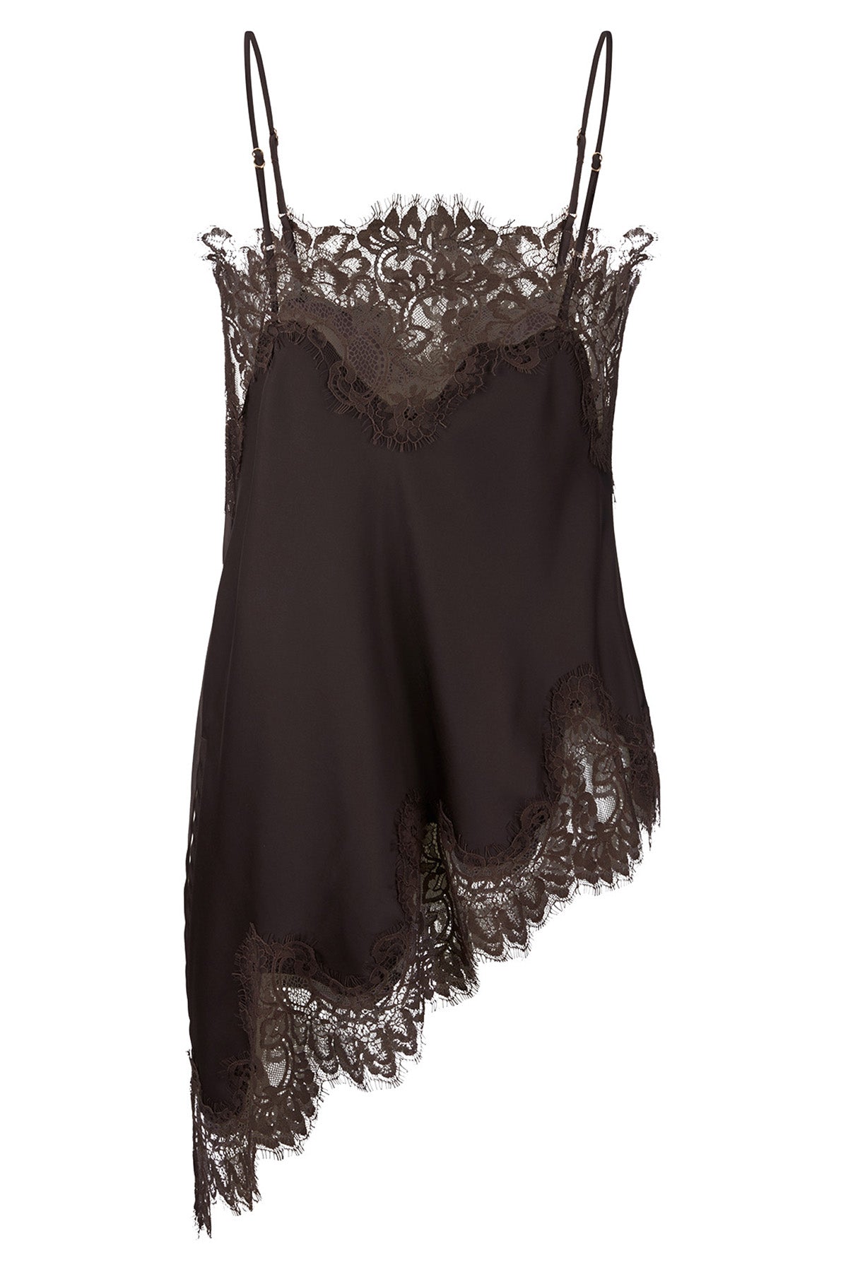 Riani Damen Camisole-Trägertop Mit Spitze Ebony 631 ebony Bild 2