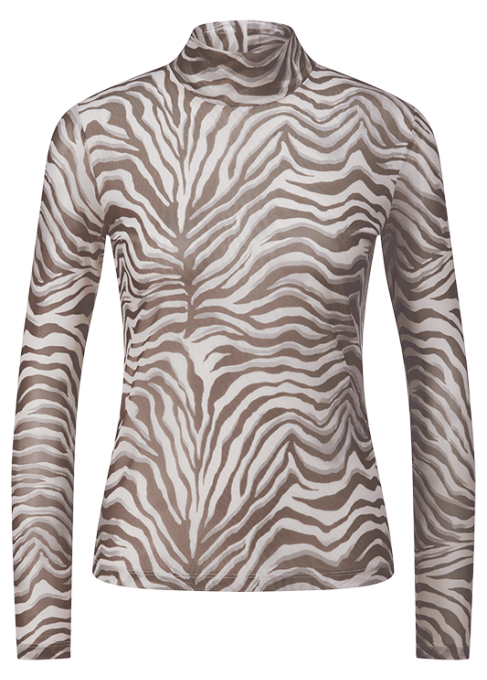 Riani Damen Mesh Shirt Oat Patterned 868 oat patterned Bild 1