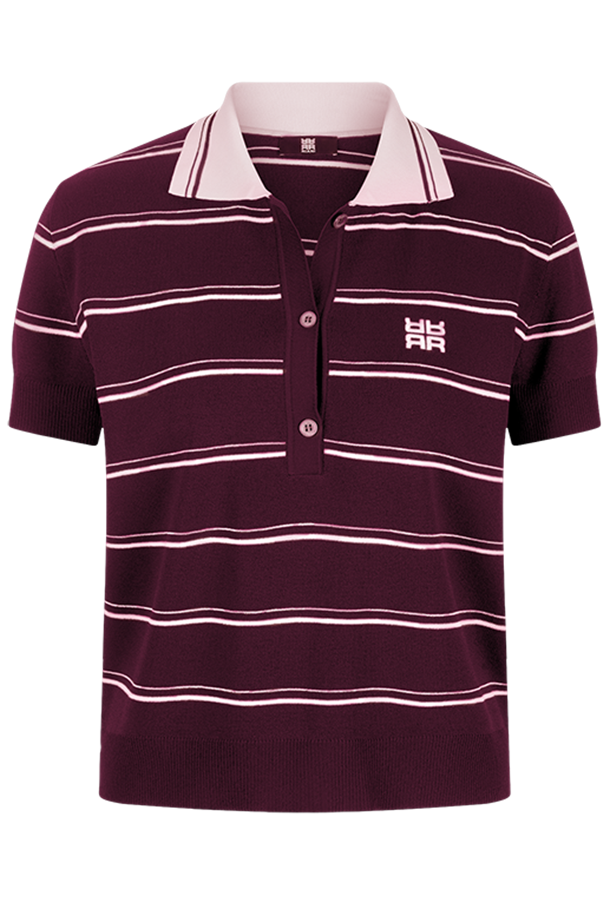 Riani Damen Poloshirt gestreift Rot marello patterned Bild 1