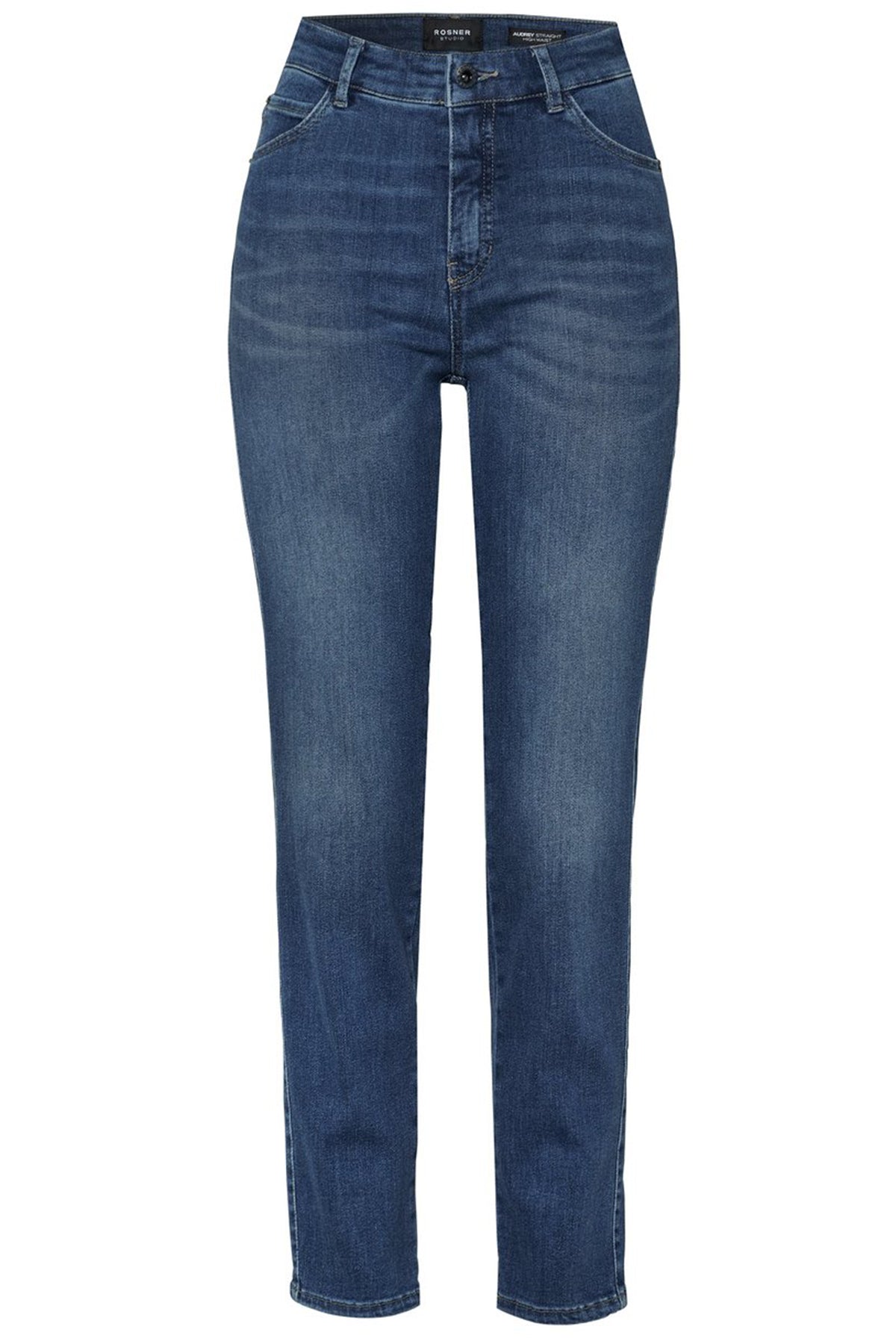 Rosner Damen High Waiste Jeans Audrey1 Blau mid blue Bild 1