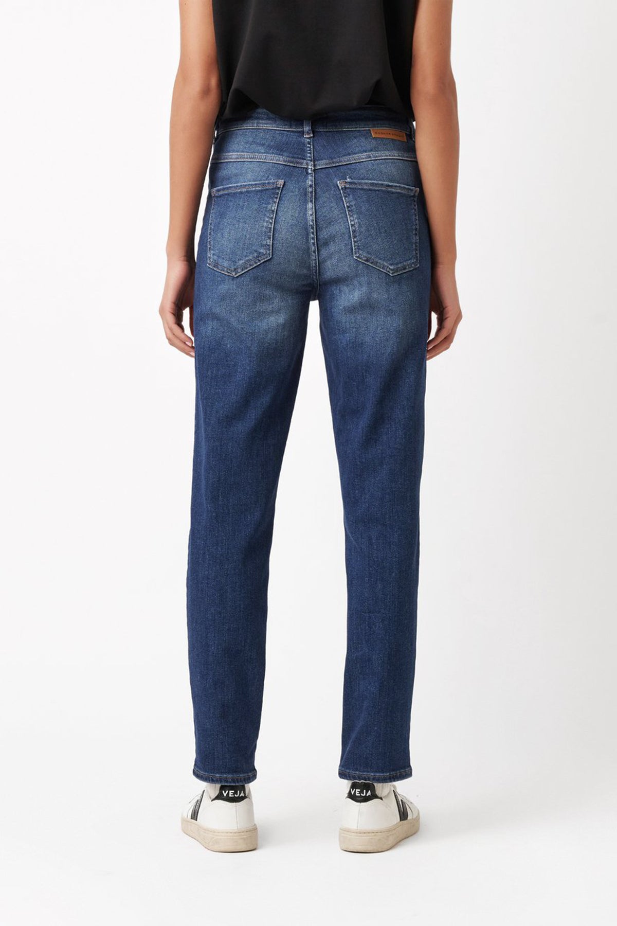 Rosner Damen High Waiste Jeans Audrey1 Blau mid blue Bild 3