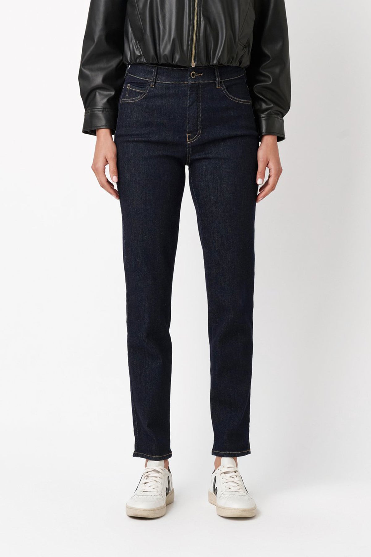 Rosner Damen High Waiste Jeans Audrey1 Blau MARINE-BLAU Bild 2