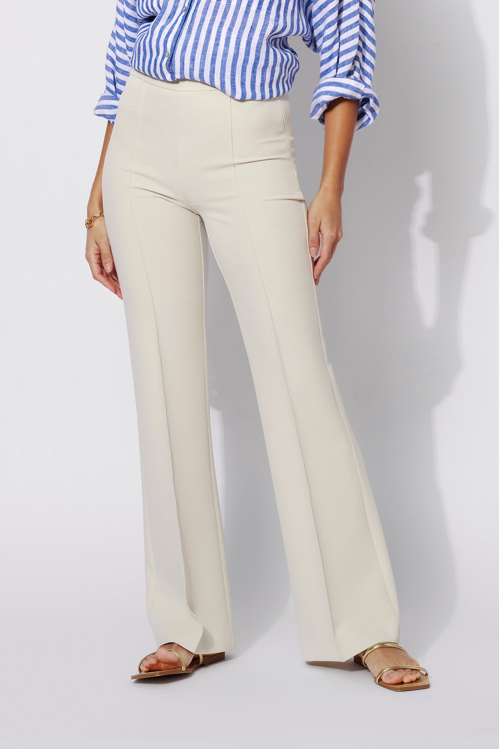 Rosner Damen Hose Audrey Flared Creme WEISS Bild 2