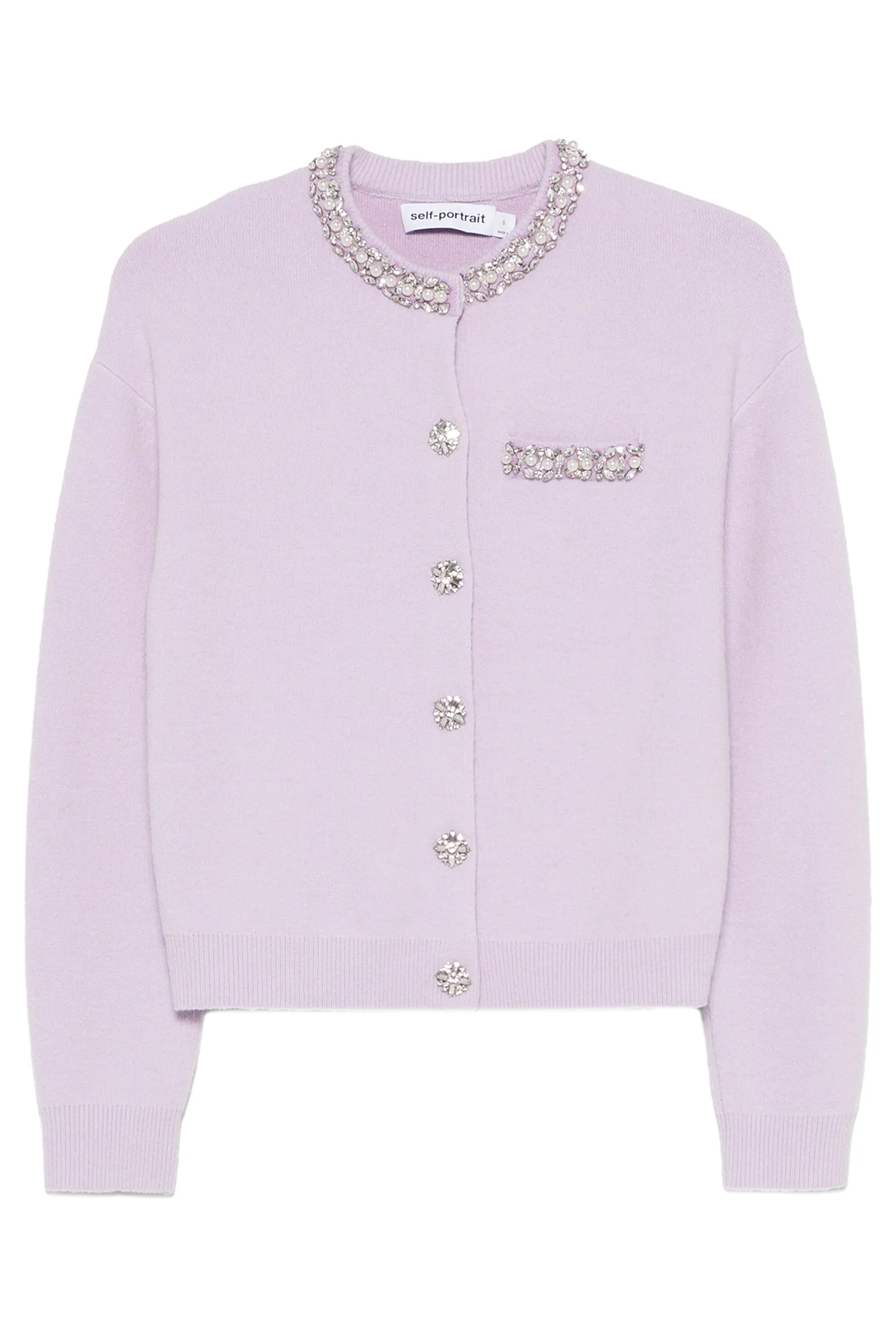 self-portrait LILAC CRYSTAL TRIM CARDIGAN LILAC LILAC Bild 1