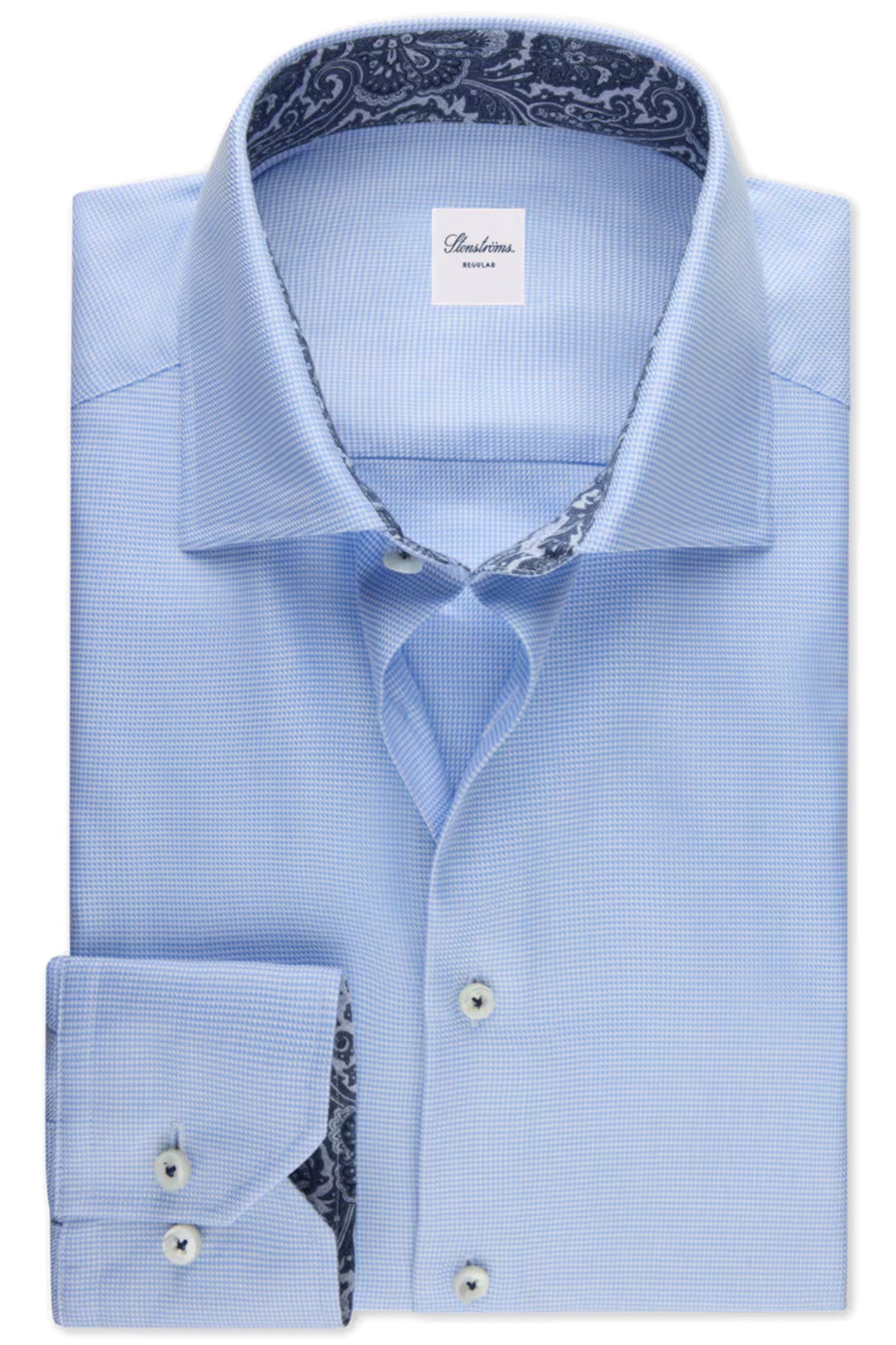Stenströms Herren Slimline Hemd Hellblau light blue Bild 1