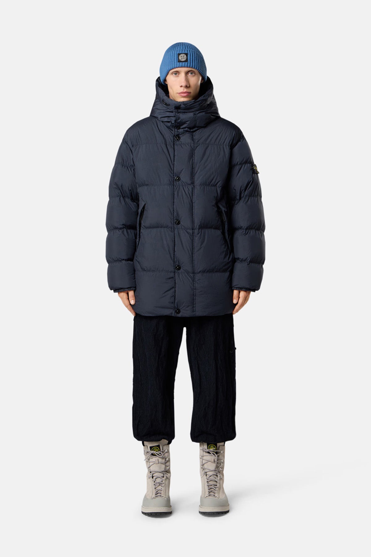 Stone Island Herren Daunenparka Navy v0020 Bild 2