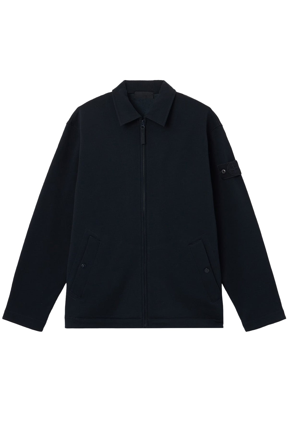 Stone Island Herren Fleece-Sweatjacke Ghost Navy MARINE-BLAU Bild 1