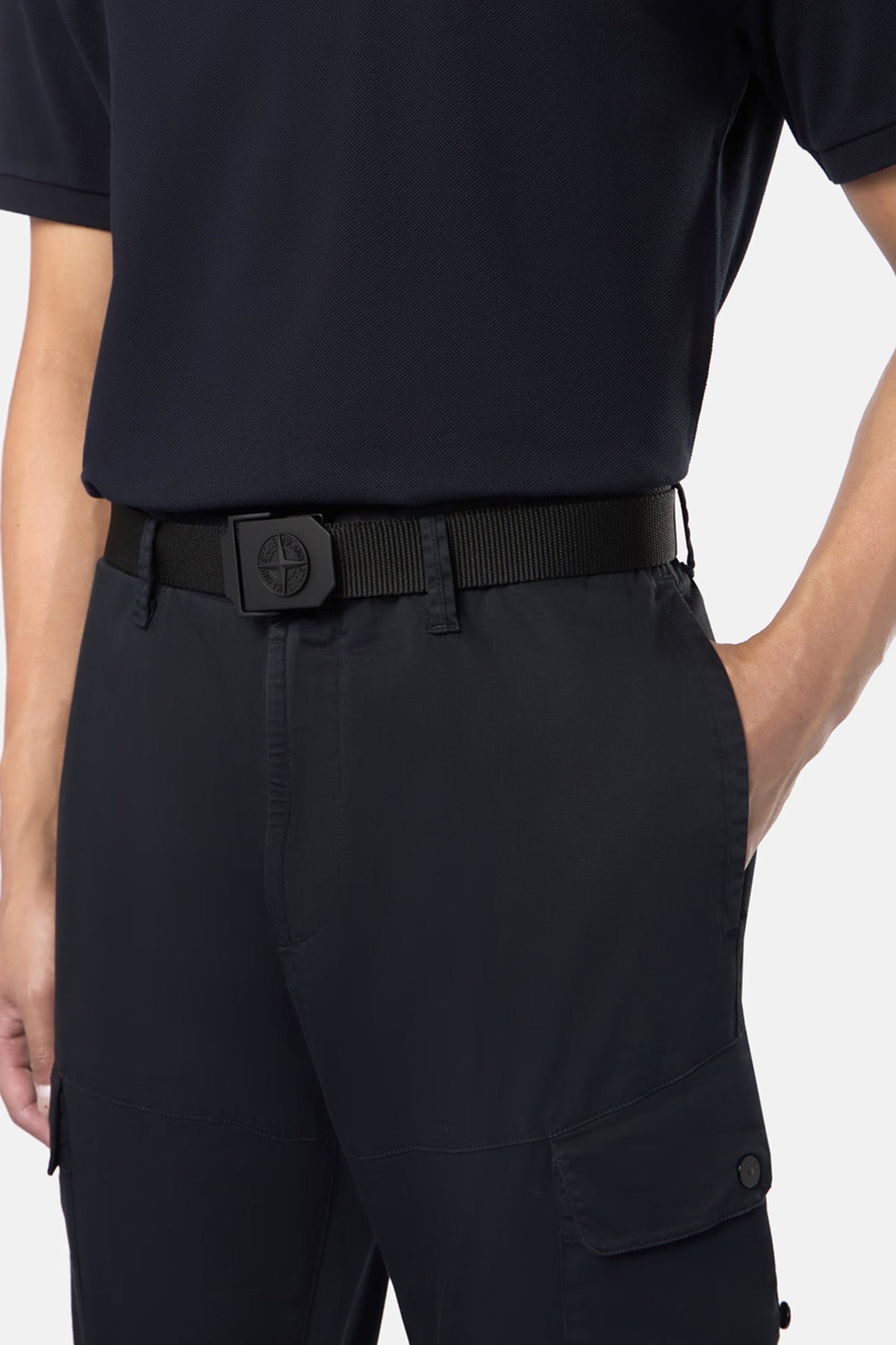 Stone Island Herren Gürtel Schwarz v0029 Bild 2