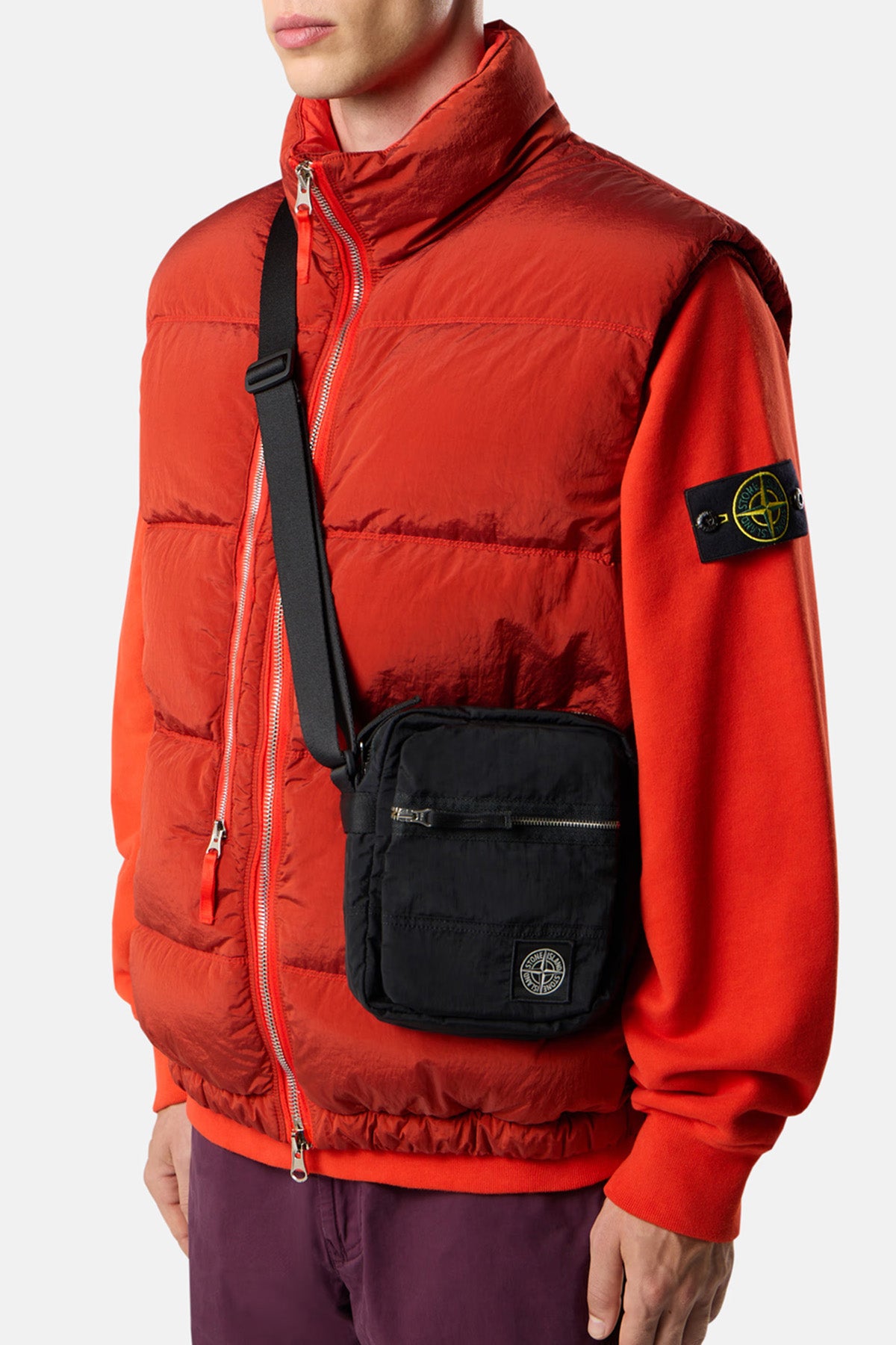 Stone Island Herren Gürteltasche Schwarz v0029 Bild 2