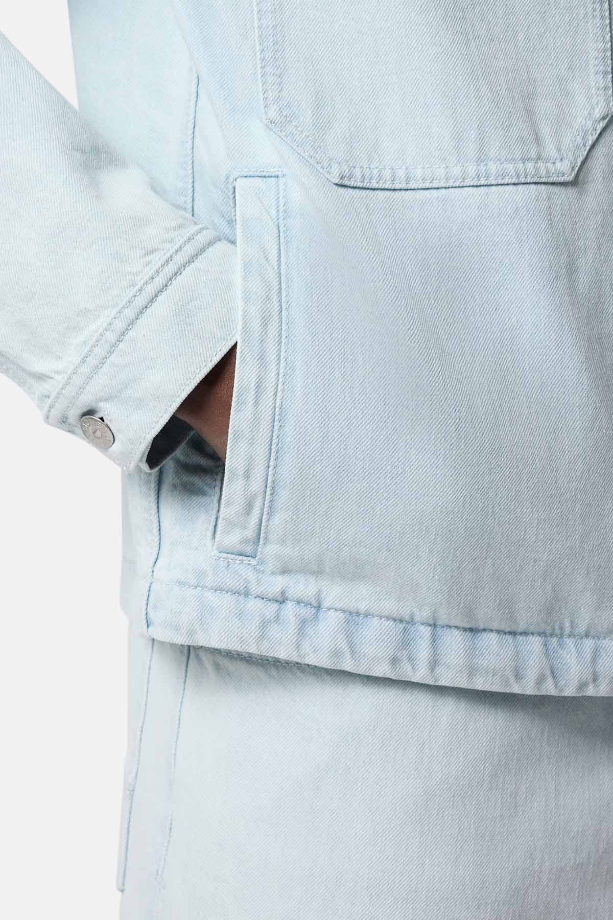 Stone Island Herren Jeansjacke Blue Extra Bleach BLAU Bild 5