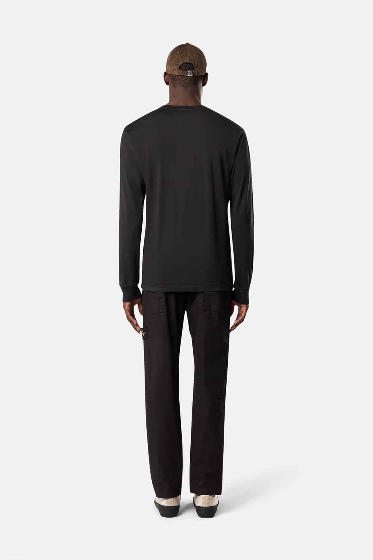 Stone Island Herren Langarmshirt Schwarz SCHWARZ Bild 3