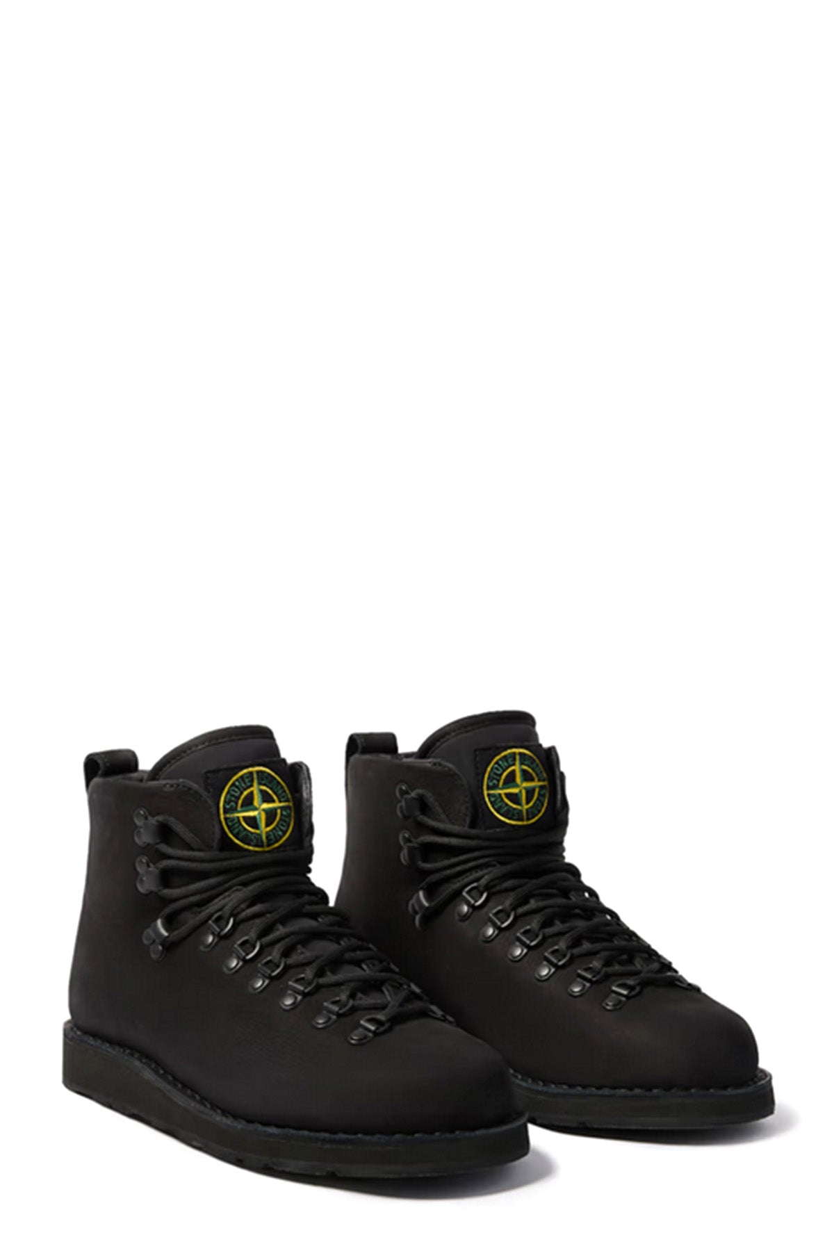 Stone Island Herren Lederstiefel Schwarz SCHWARZ Bild 2
