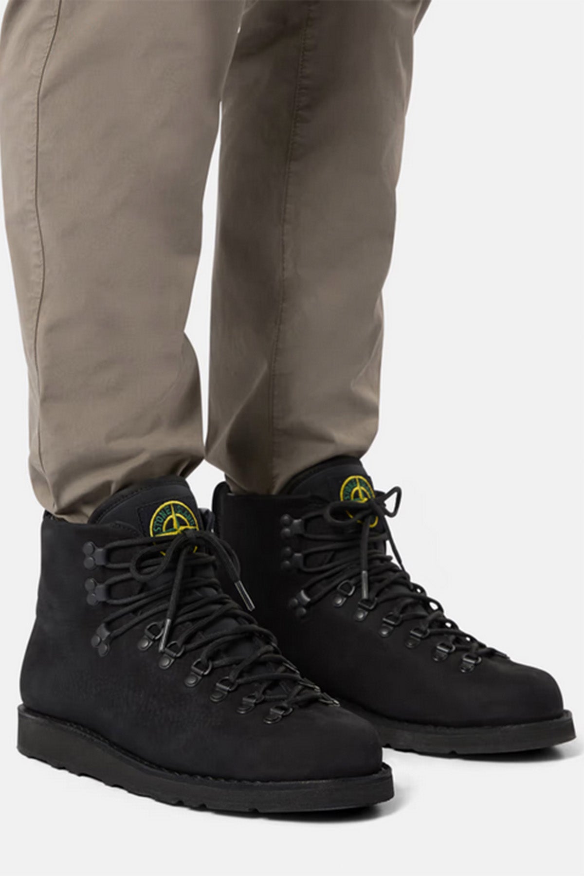 Stone Island Herren Lederstiefel Schwarz SCHWARZ Bild 3