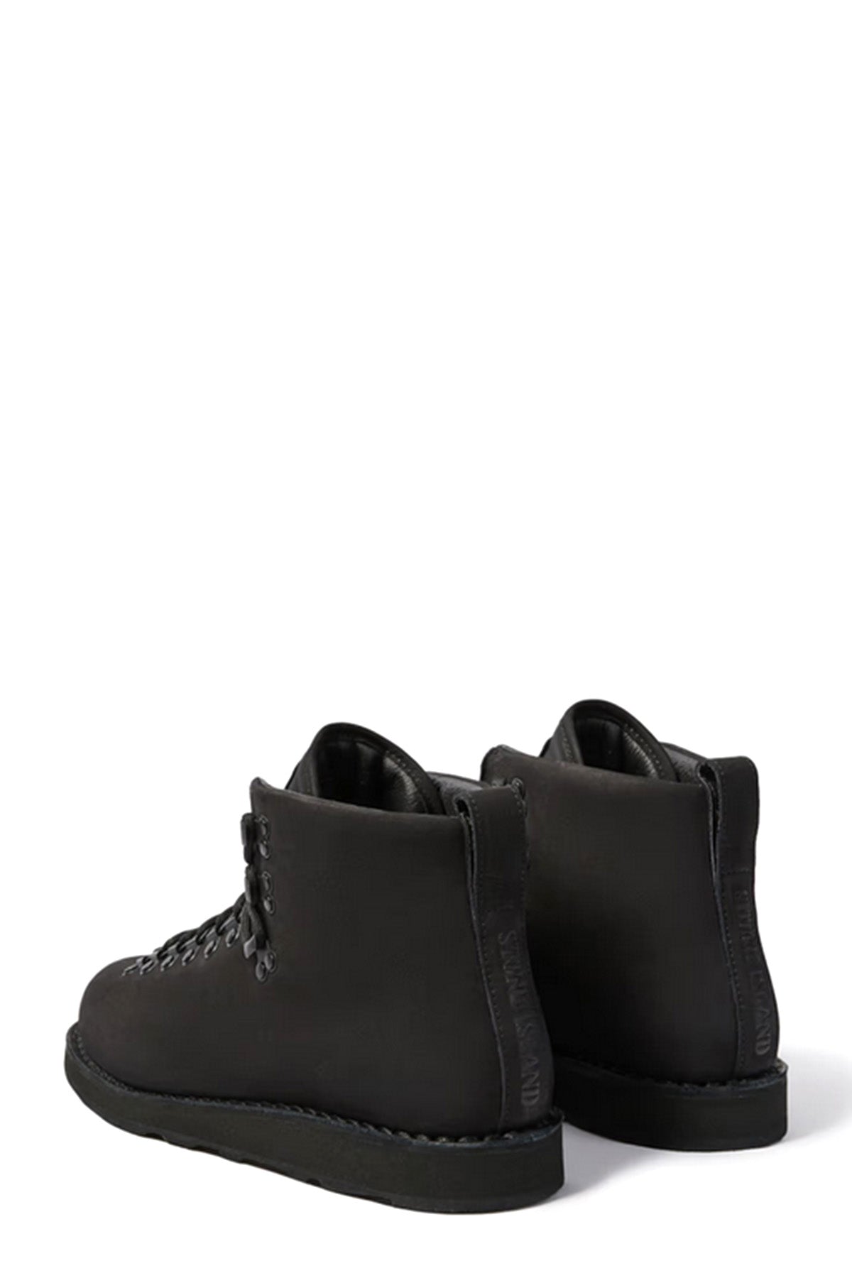 Stone Island Herren Lederstiefel Schwarz SCHWARZ Bild 4