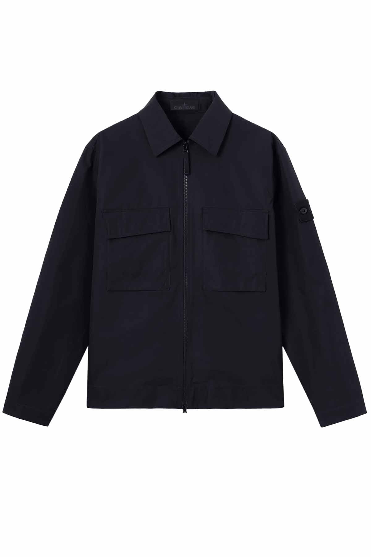 Stone Island Herren Overshirt Ghost Meeresblau MARINE-BLAU Bild 1