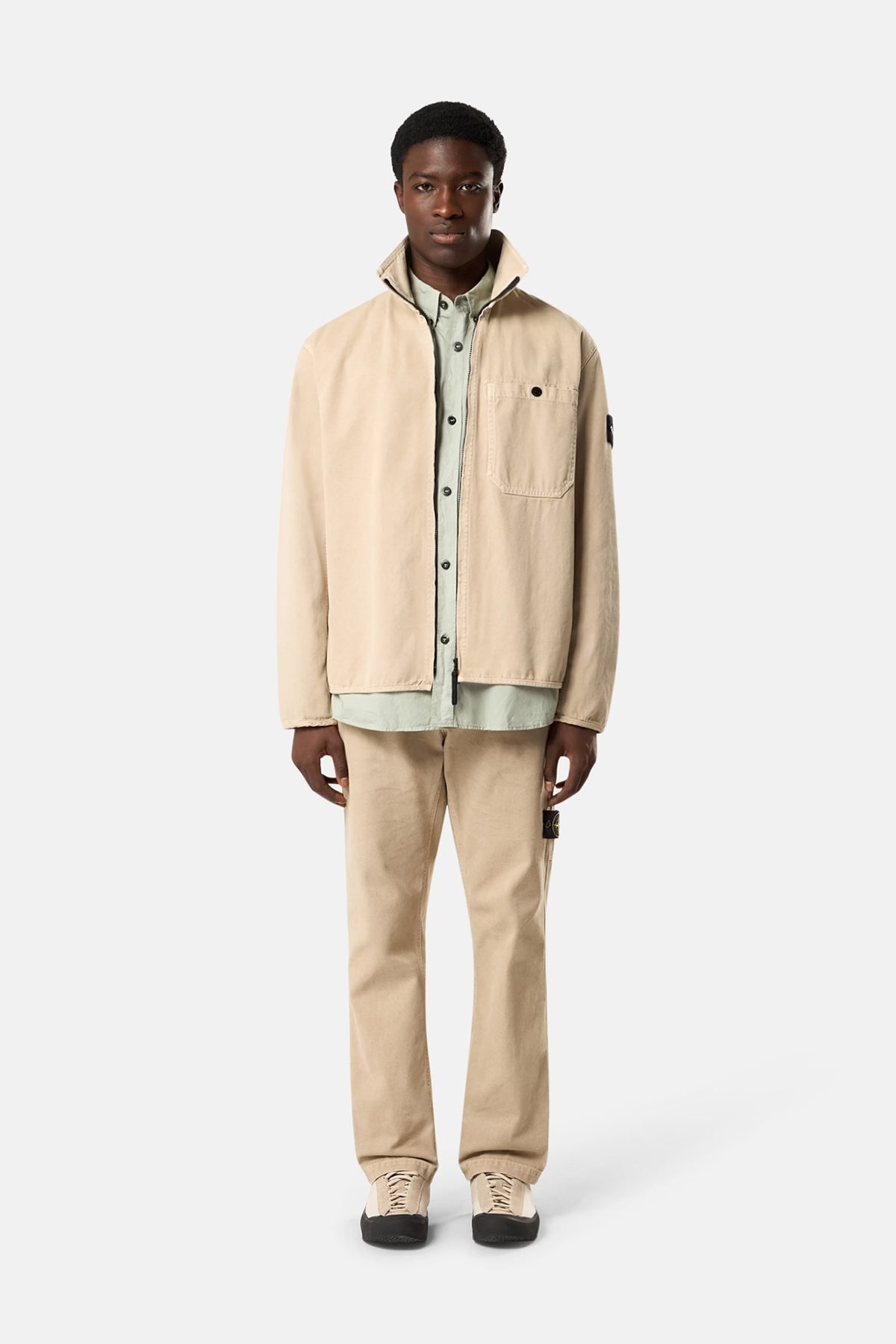 Stone Island Herren Overshirt Wüste BEIGE Bild 2