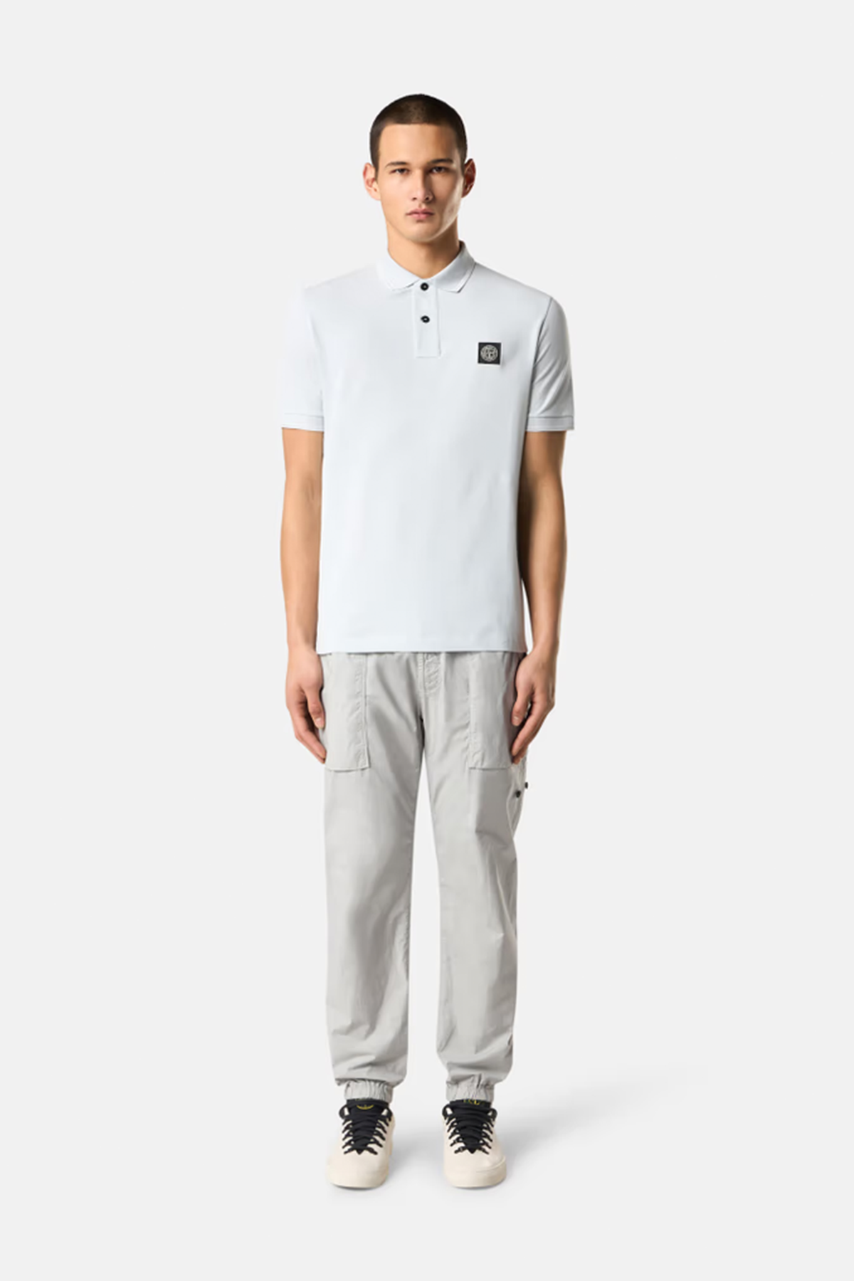 Stone Island Herren Poloshirt Himmelblau HELLBLAU Bild 2