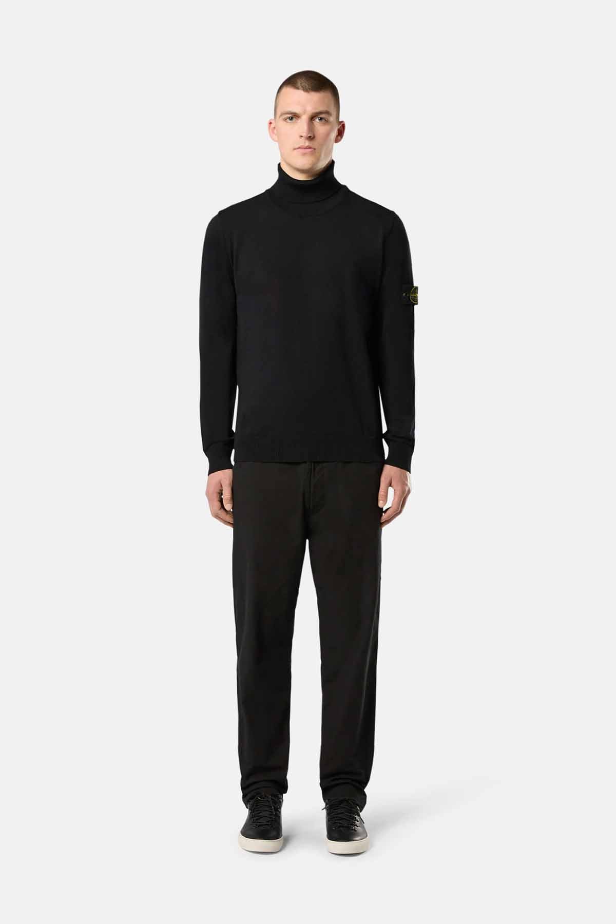 Stone Island Herren Rollkragenpullover Schwarz SCHWARZ Bild 2