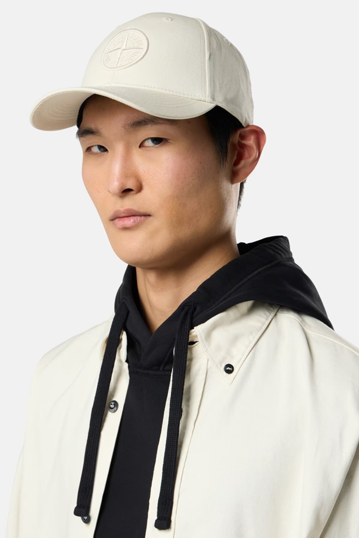 Stone Island Herren Schildmütze Elfenbeinweiss NATUR-WEISS Bild 2