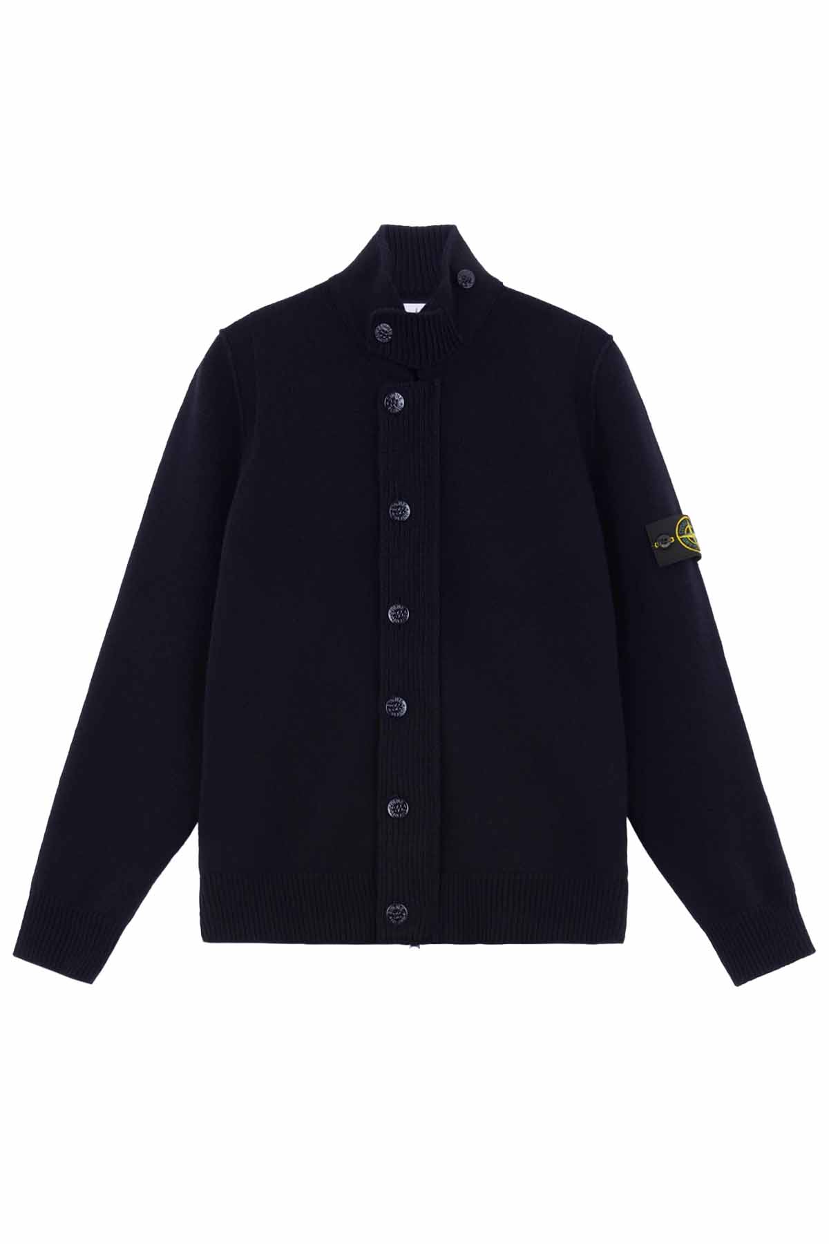 Stone Island Herren Strickjacke Navy MARINE-BLAU Bild 1