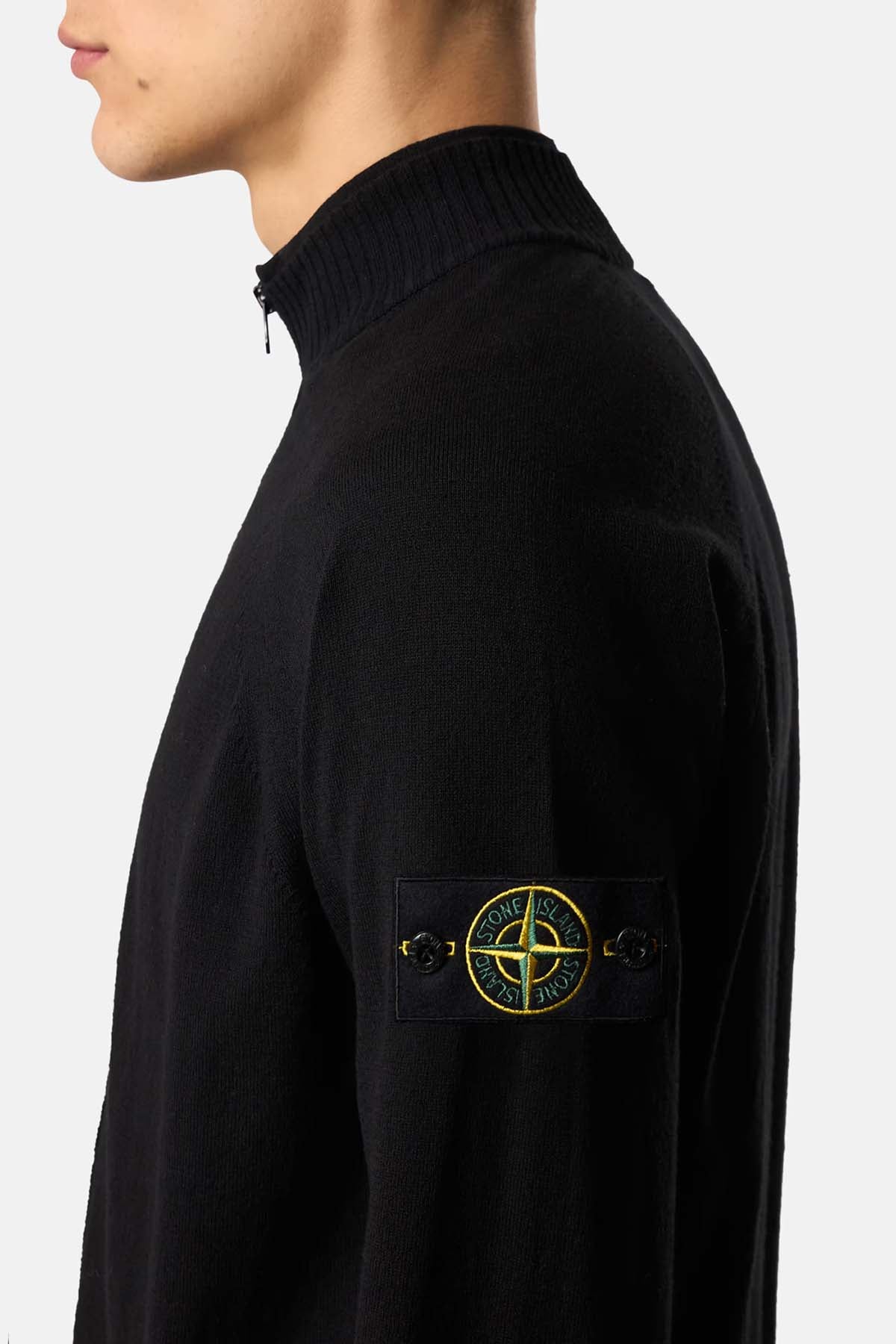Stone Island Herren Strickjacke Schwarz SCHWARZ Bild 5
