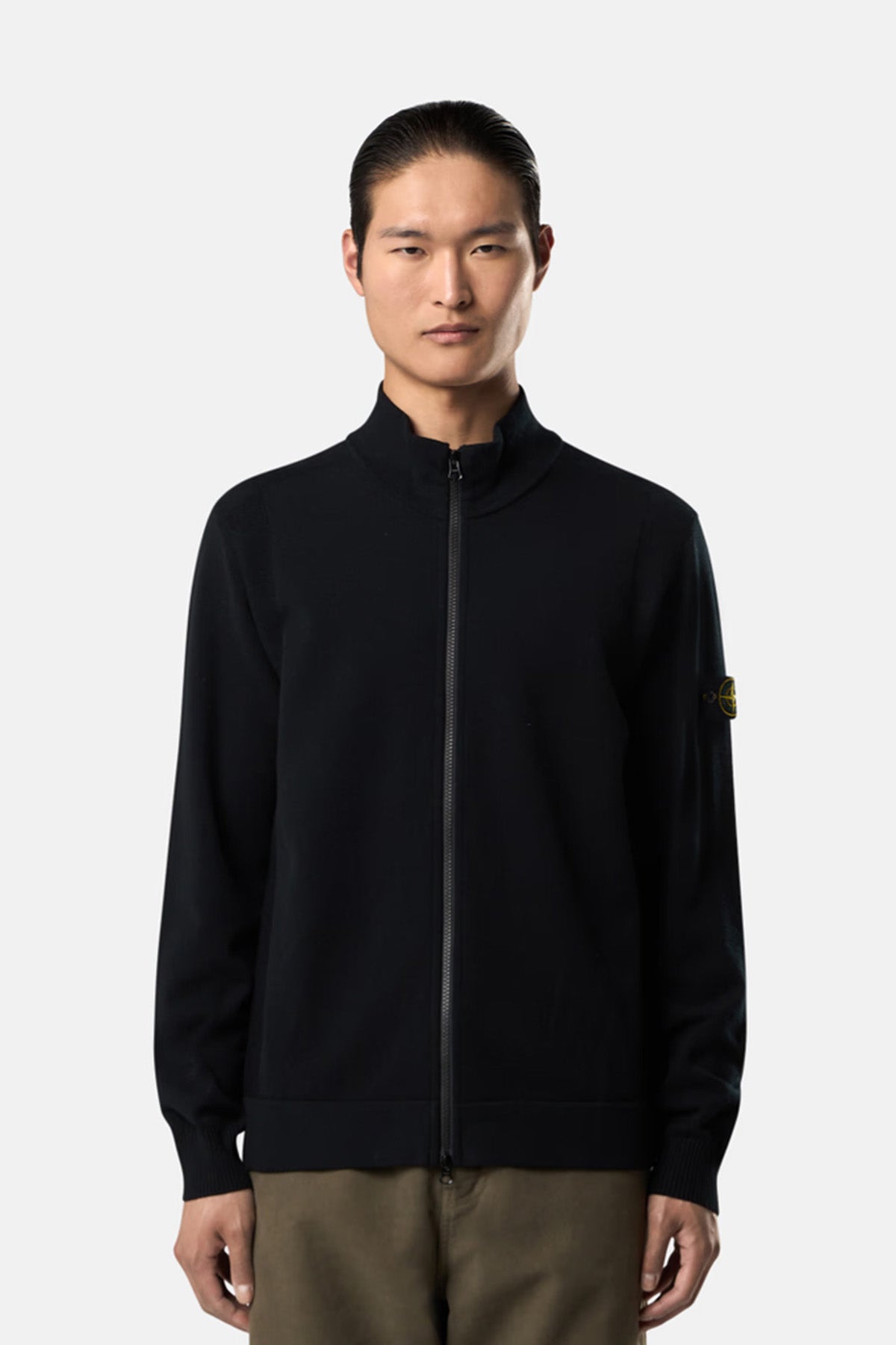 Stone Island Herren Strickjacke Schwarz v0029 Bild 2
